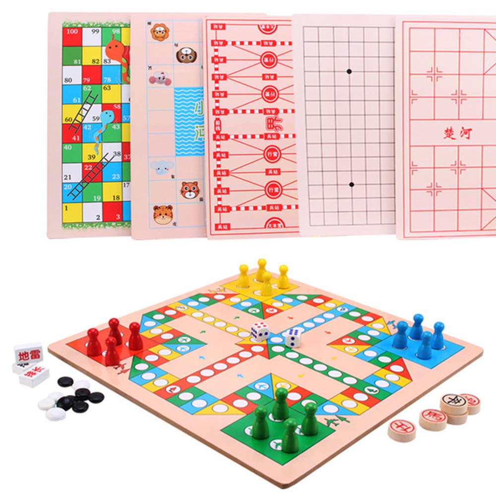 A Magical Evening with the Multifunctional Wooden Board Game Set