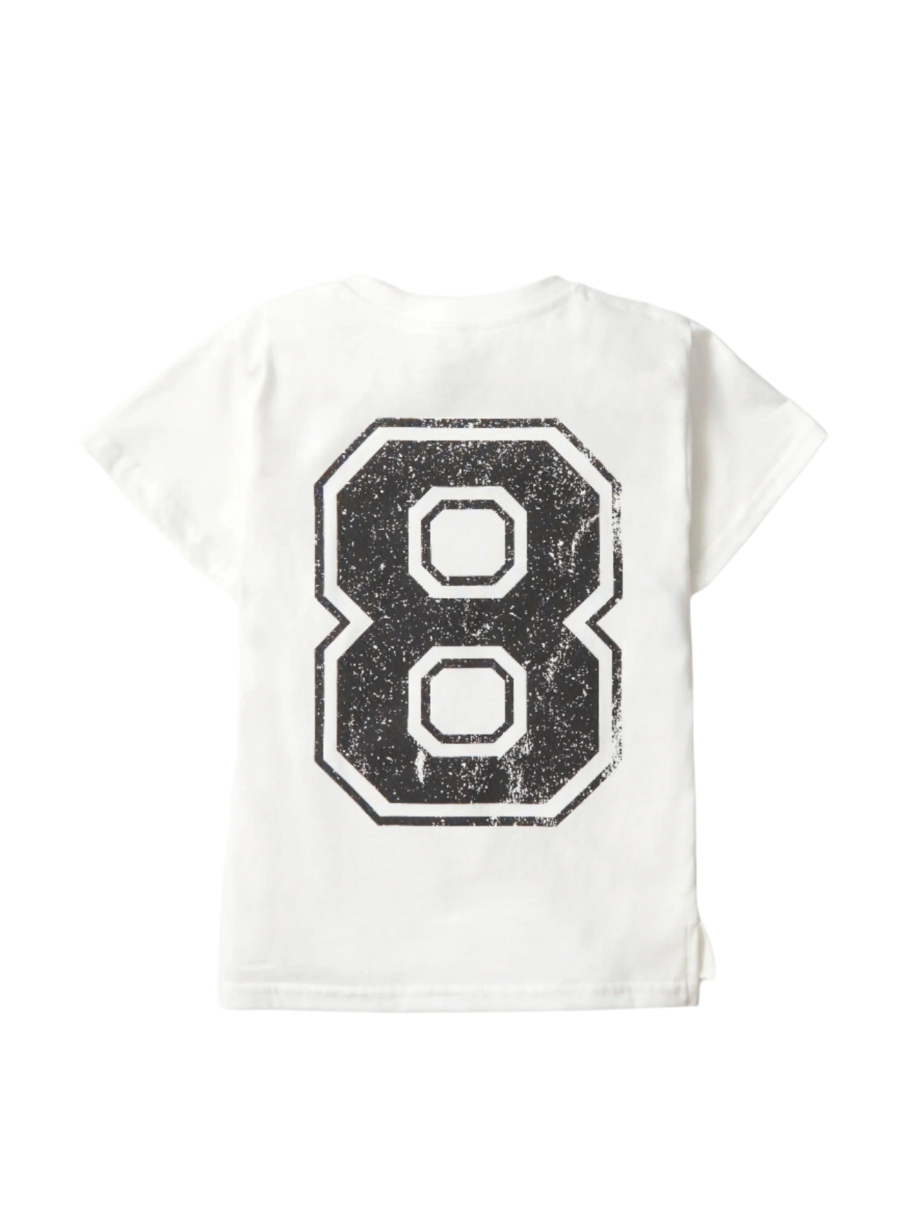 8th Birthday Elevated Tee - Premium White Cotton T-Shirt for Kids Birthday Parties & Celebrations