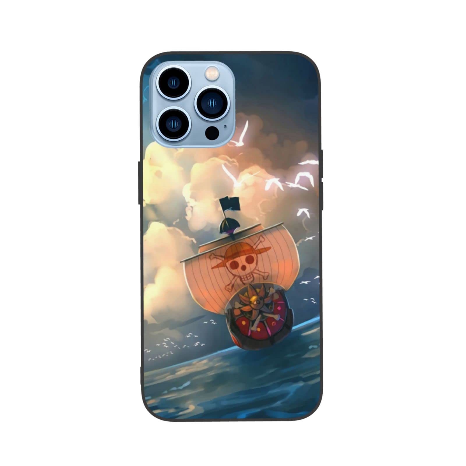 AULP Anime Manga Shockproof Rubber Case for iPhone 13 Pro Max - Full Body Protection Cover for Anime Fans - Perfect for Daily Use, School, Work & Travel