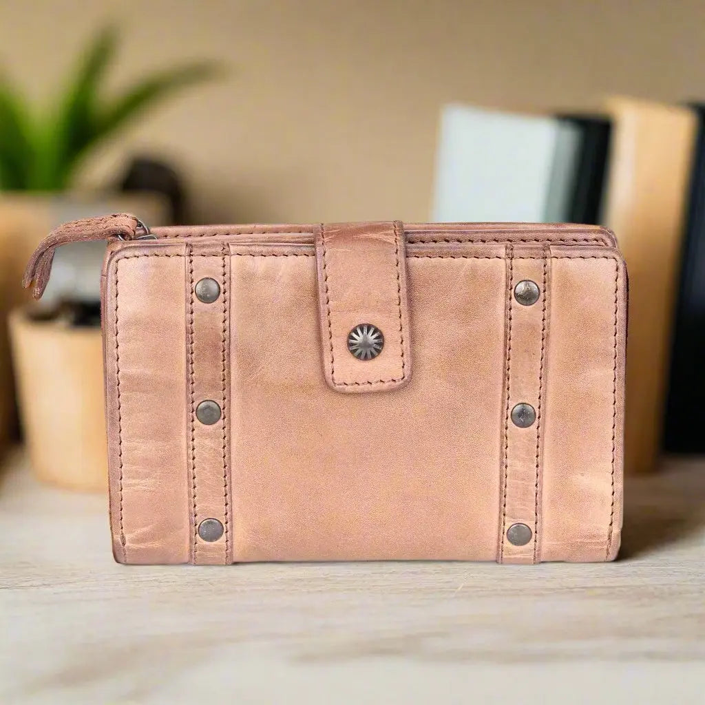MET Women's Genuine Leather Slim Credit Card Holder Wallet - RFID Blocking & Multi-Slot Design for Everyday Use, Travel, and Business