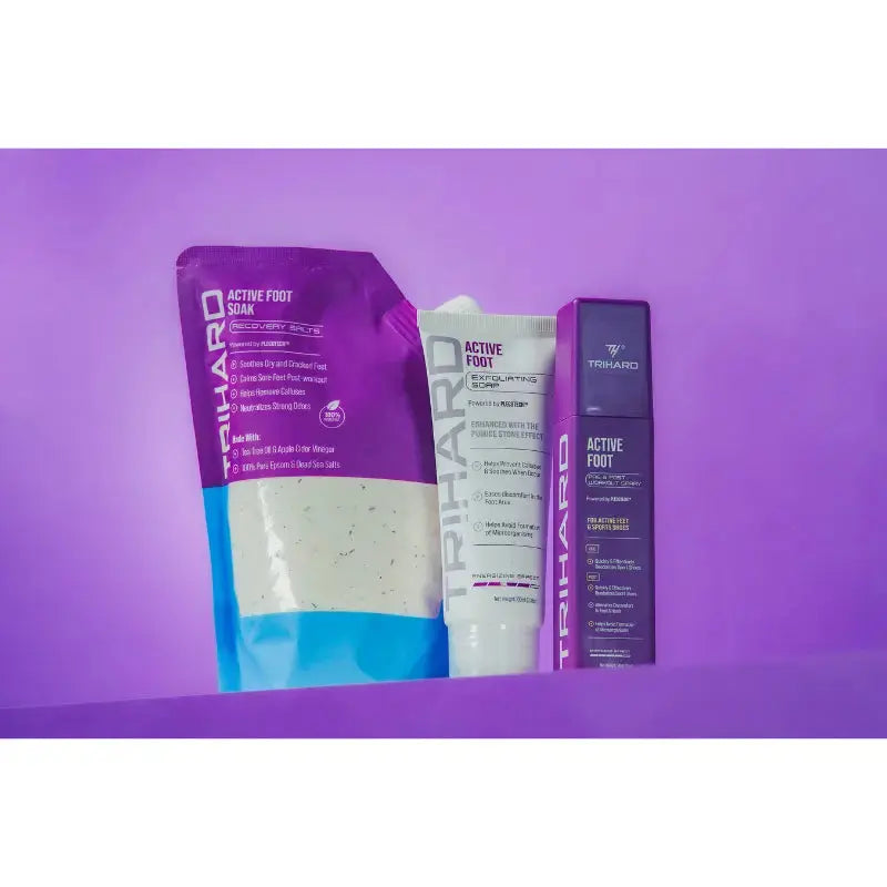 Active Foot Care Kit for Men & Women - Pre & Post Workout Foot Recovery Bundle - Relieve Pain, Refresh & Rejuvenate Tired Feet - Perfect for Runners, Athletes & Fitness Enthusiasts