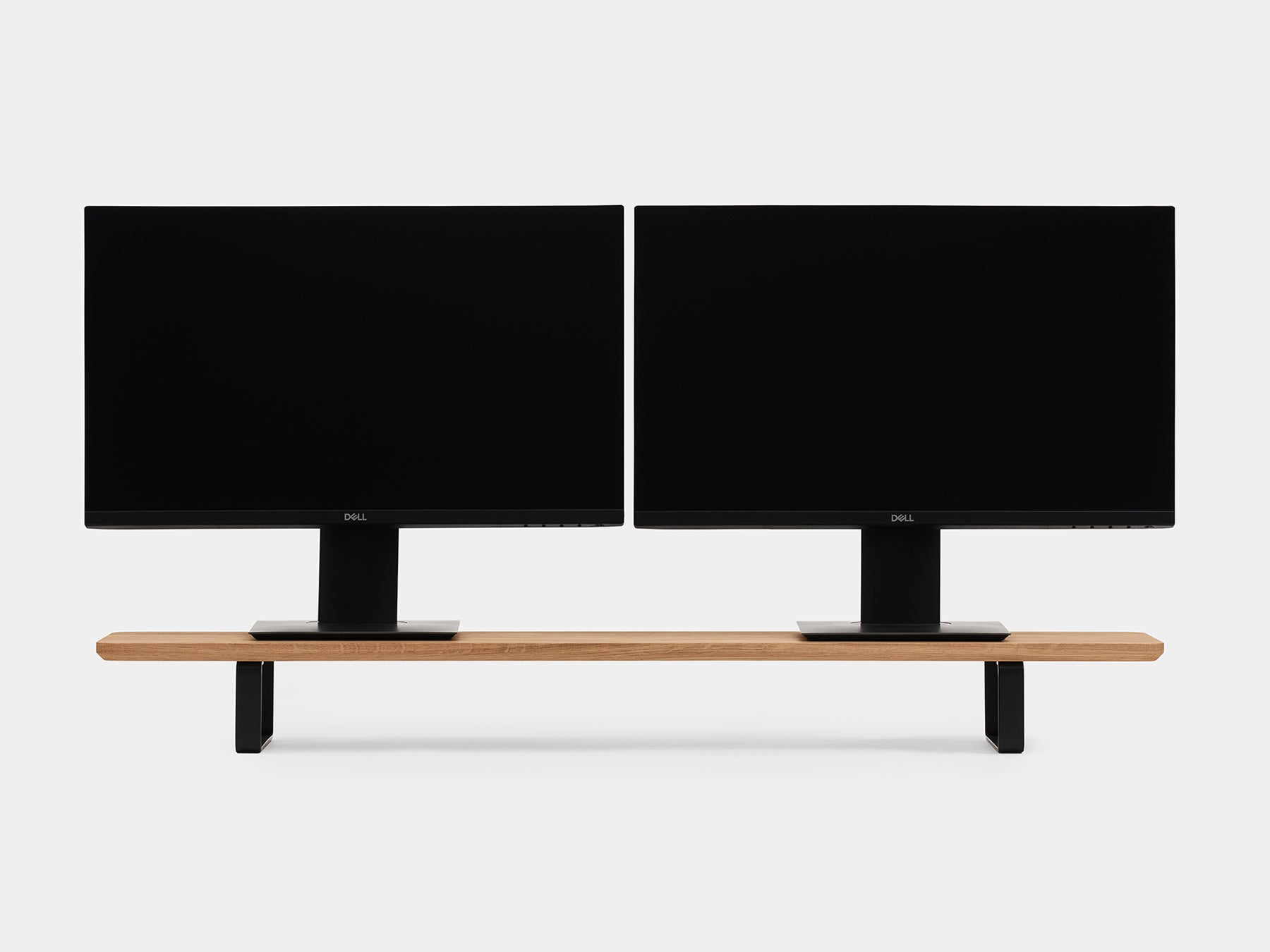 Dual Monitor Stand for Desk - Adjustable Computer Monitor Riser with Shelf - Perfect for Home Office, Gaming Setup & Workspace Organization