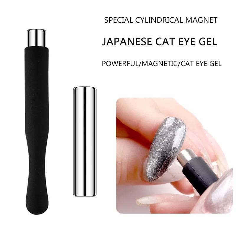 3D 9D Magnetic Nail Art Pens - Cat Eye Nail Polish Magnet Tool Set (3Pcs, Multicolor) for Professional Salon & DIY Home Manicures