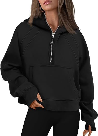 Women's Loose Fit Zip Up Hoodie with Pockets - Long Sleeve Pullover Sweatshirt for Fall & Winter | Casual Sportswear, Lounge Wear & Outdoor Activities