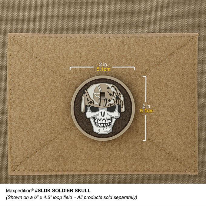 Military Skull Morale Patch - Tactical Embroidered Badge for Army Uniform, Vest & Backpack | US Flag & Soldier Design for Outdoor, Airsoft & Cosplay