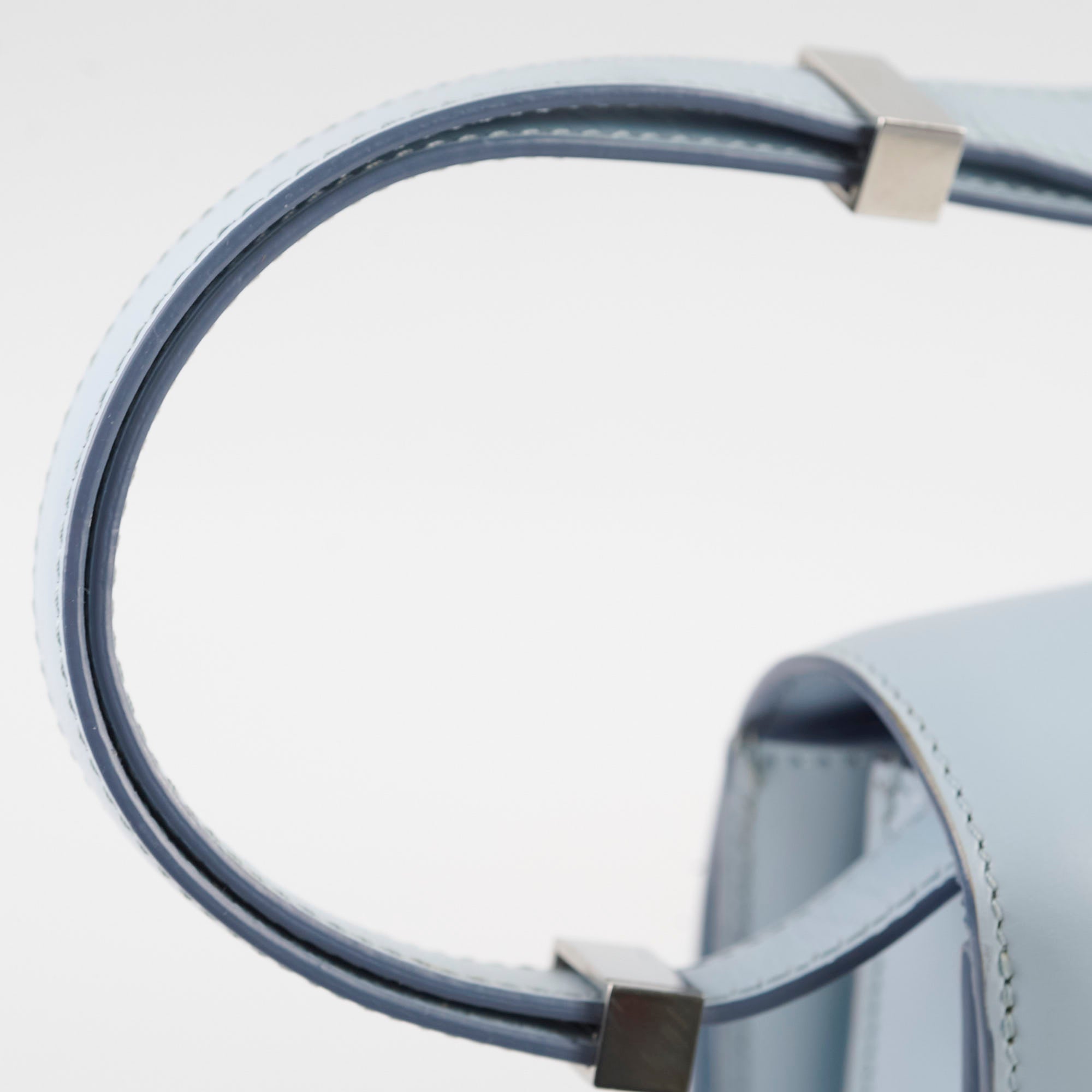 Celine Box Shoulder Bag Light Blue | Genuine Leather Crossbody Purse for Women | Perfect for Work, Travel & Evening Events