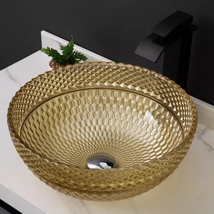 Premium InArt Glass Vessel Sink - 13.4