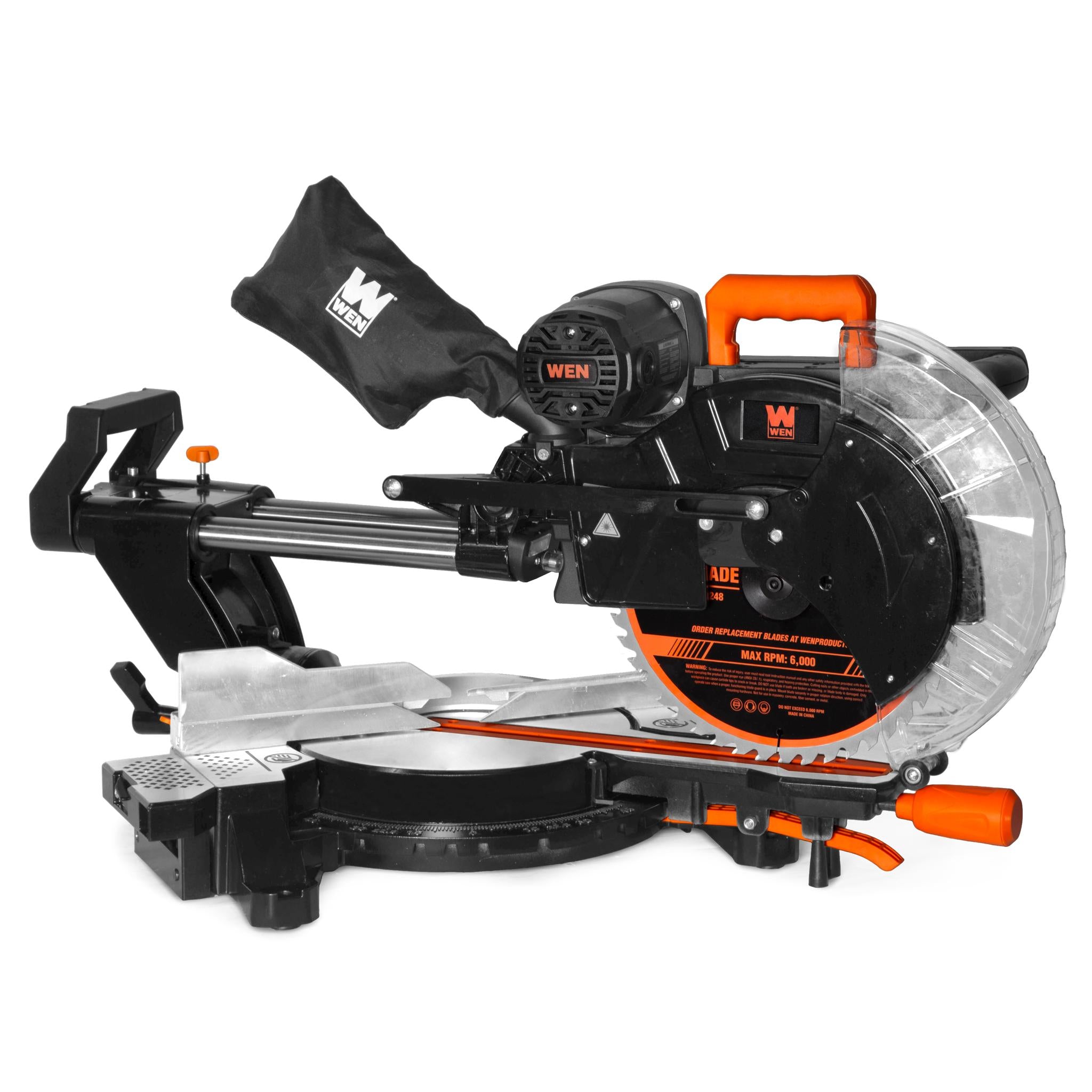 WEN MM1213 15 Amp 12-Inch Dual Bevel Sliding Compound Miter Saw with Laser Guide | Perfect for Woodworking, Crown Molding & DIY Projects