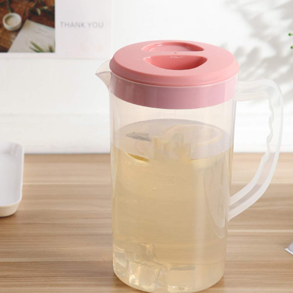 Stainless Steel Beverage Pitcher with Lid - 2 Quart Juice & Water Kettle for Iced Tea, Lemonade, and Cocktails - Perfect for Home, Office, and Outdoor Use