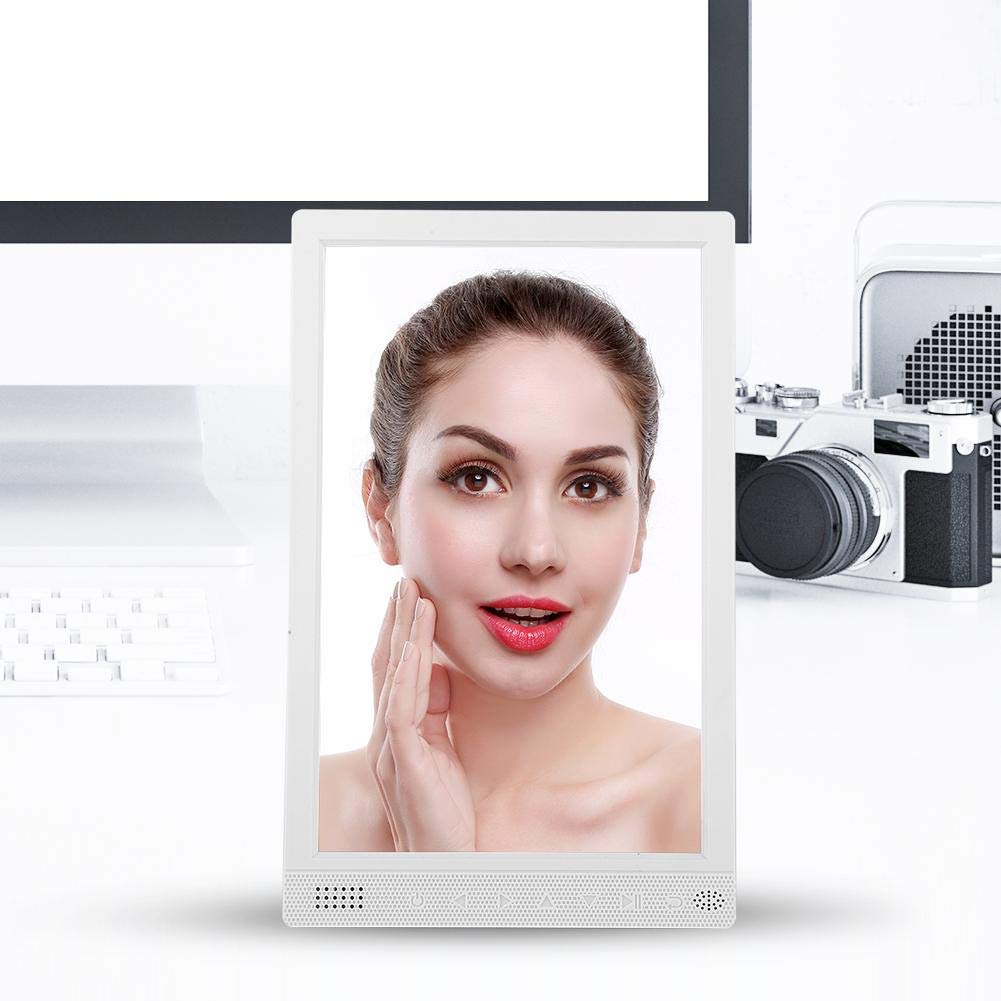10 Inch Digital Photo Frame with 800x1280 IPS Screen - Electronic Picture Frame with Calendar, Video, Music Player, 7 Touch Buttons & Remote Control - Perfect for Home, Office, and Gift Giving (Black)