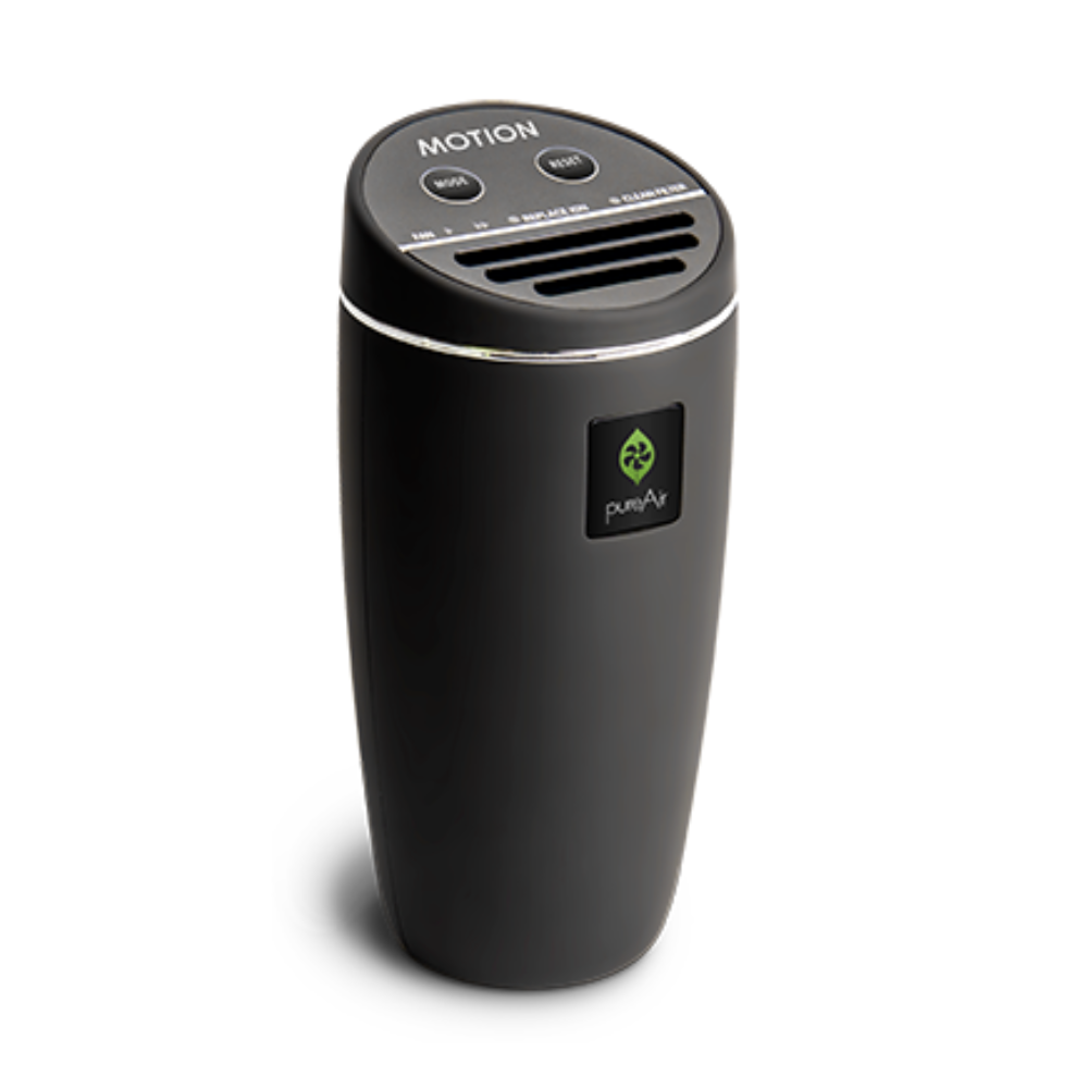 Pure Air® Motion Auto Air Freshener & Purifier - Eliminate Odors & Freshen Air in Cars, Homes & Offices - Perfect for Travel, Work & Daily Commute