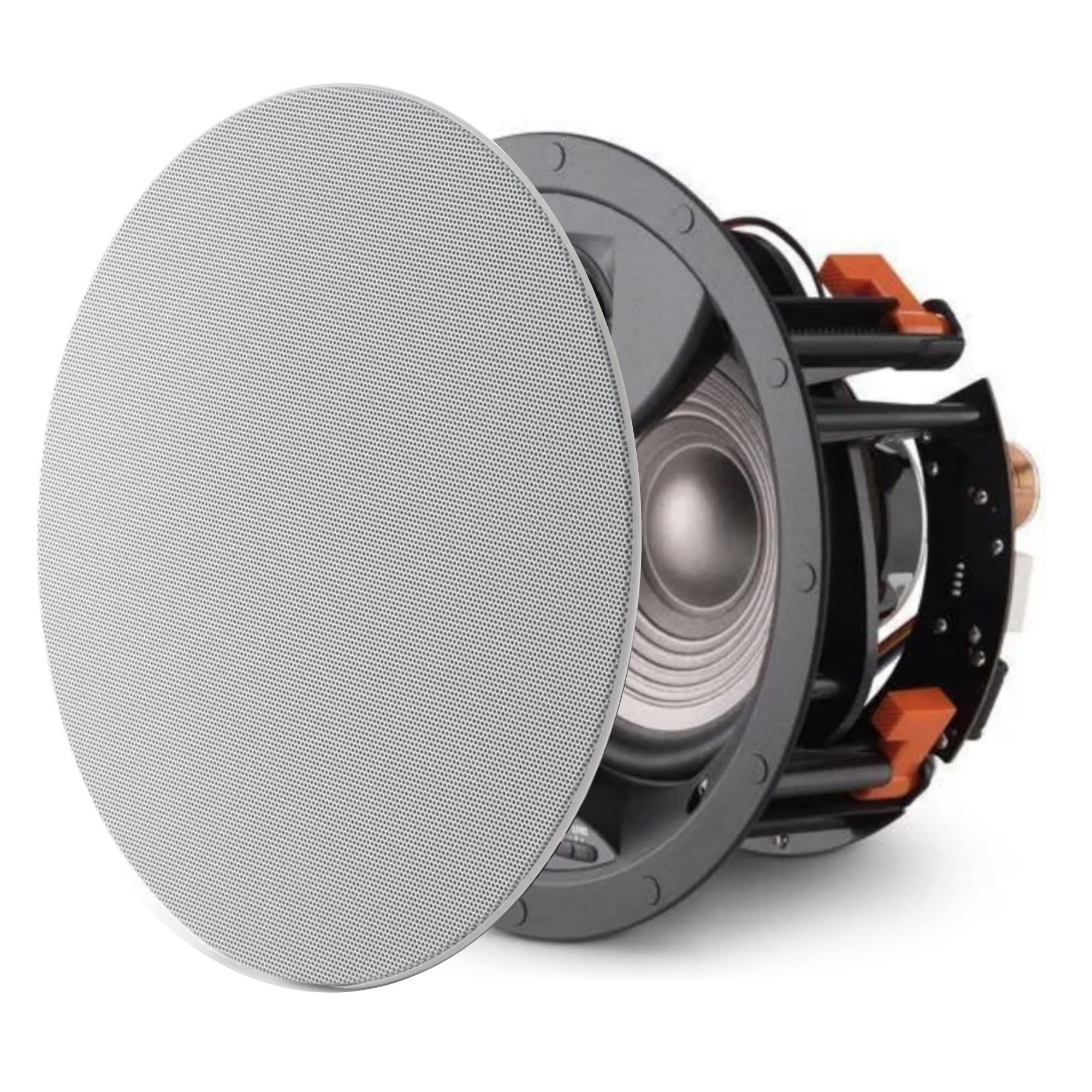 JBL Studio 2 6IC 6-Inch In-Ceiling Speaker - High-Fidelity Home Theater Sound System with Low Distortion & Accurate Audio - Paintable Grille for Seamless Home Integration - Perfect for Living Rooms, Home Cinemas & Multi-Room Audio