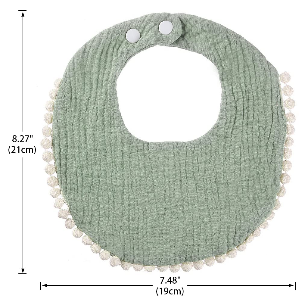 **Baby Bandana Drooling Bibs Set - Soft Muslin Cotton Teething Bibs for Boys & Girls, Newborn & Toddler (Unisex) - Perfect for Feeding, Drool Control & Outfit Protection**