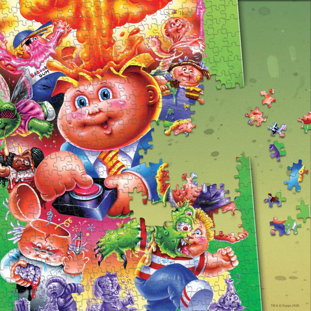 Garbage Pail Kids 1000 Piece Jigsaw Puzzle - 35th Anniversary Collectible Puzzle with Original GPK Characters | Officially Licensed Garbage Pail Kids Merchandise | Perfect for Puzzle Enthusiasts and GPK Fans | Great for Family Game Nights and Collectors Display