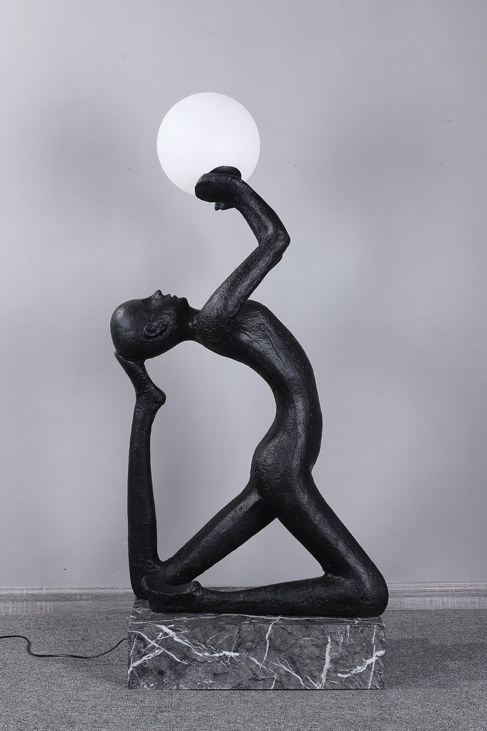 Isadora Modern Sculpture Floor Lamp - Elegant LED Standing Light for Living Room, Bedroom & Office - Adjustable Brightness & Warm White Light