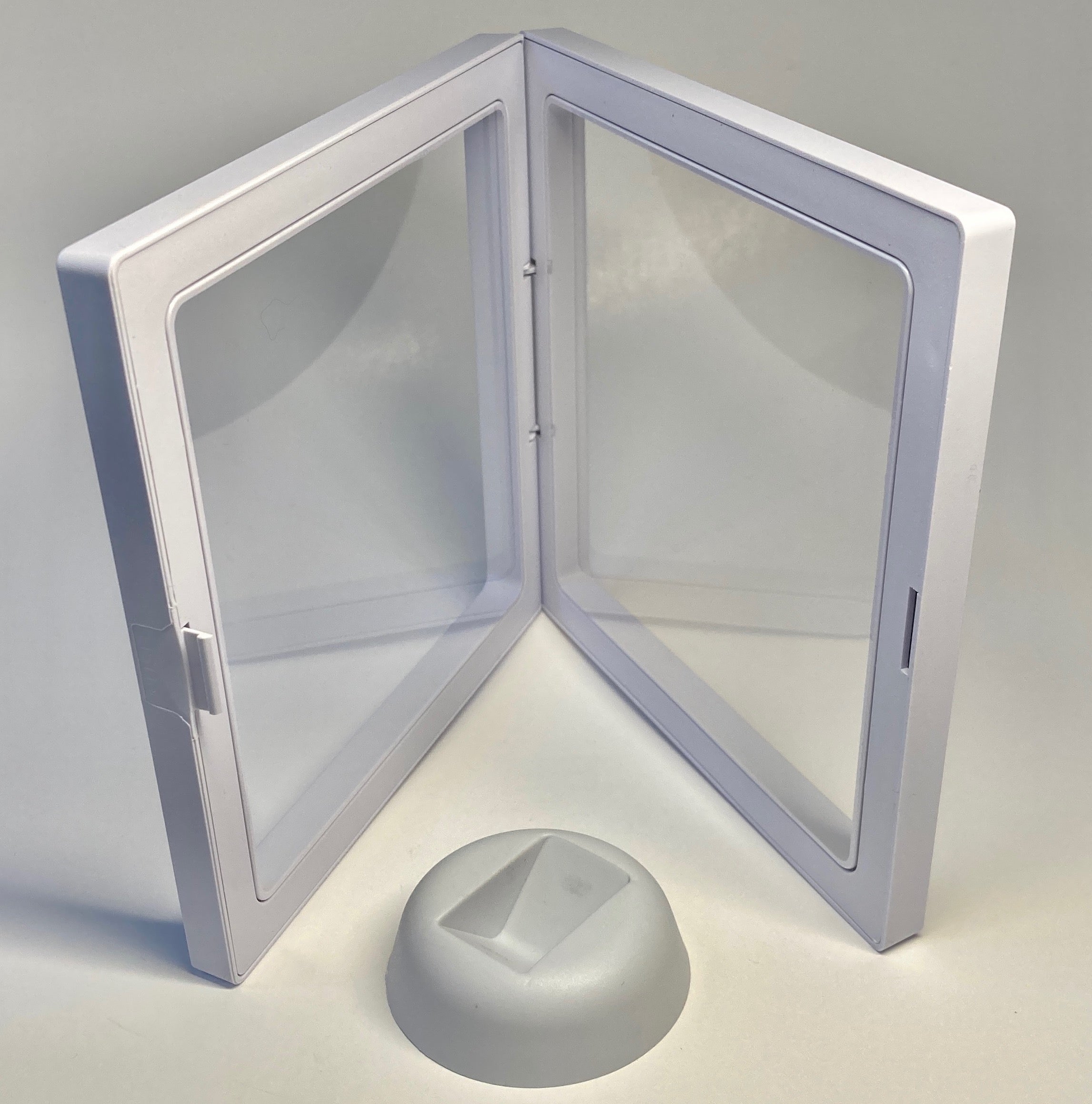 5.5 x 5.5 Inch Floating Display Case - Premium Acrylic Shadow Box for Collectibles, Coins & Memorabilia - Perfect for Wall Mounting & Home Decor Showcase