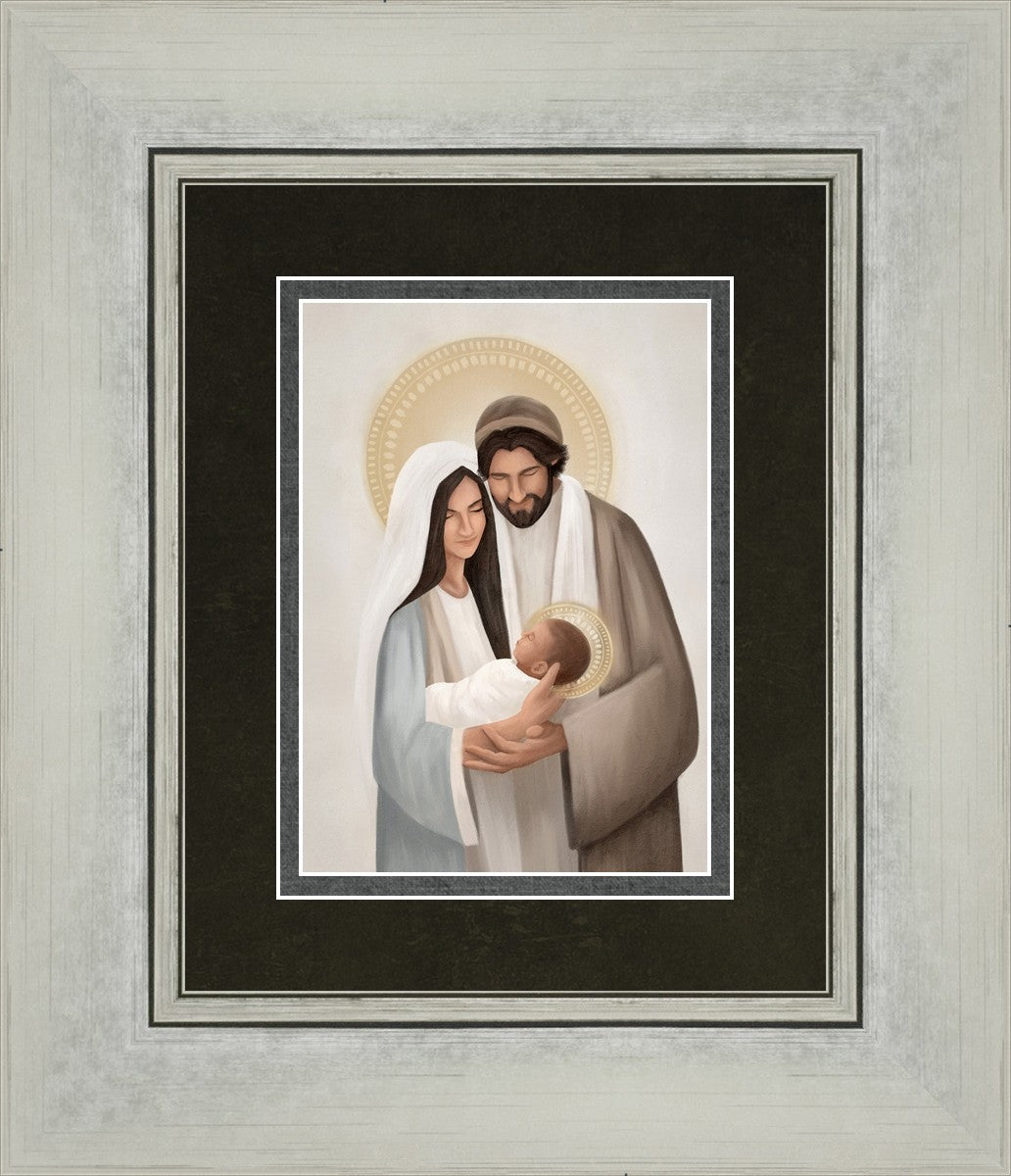 Holy Family Painting by Devyni Jensen - Religious Art for Home Decor, Church, and Meditation Spaces