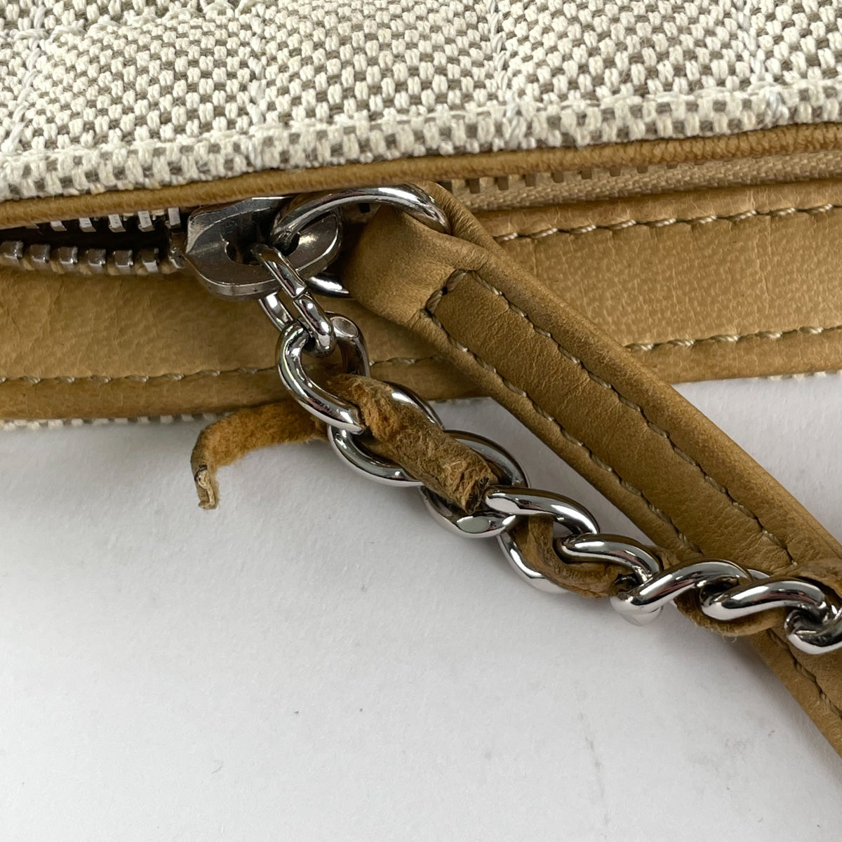 Chanel Camellia No. 5 Chocolate Canvas Pochette Handbag - Luxury Crossbody Bag for Women, Perfect for Date Night & Evening Events