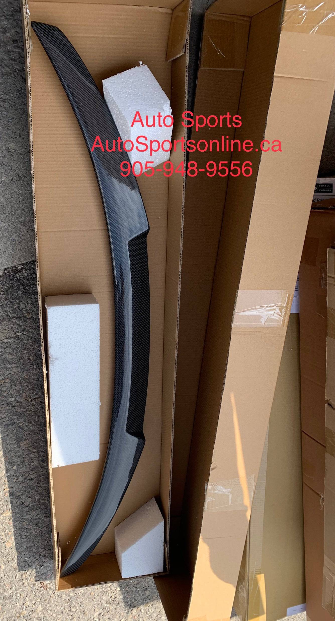 2007-2013 BMW 3 Series E92 Coupe M4 Style Spoiler Wing - Glossy Black Painted or Real Carbon Fiber - High Performance Rear Trunk Lip for Enhanced Aerodynamics & Sporty Look
