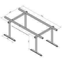 Aardwolf Trestle 765W - Heavy Duty Adjustable Workbench Support for DIY Projects, Woodworking, and Home Renovations | Perfect for Garage, Workshop, and Crafting Spaces