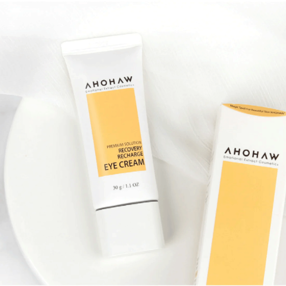 AHOHWA Recovery Recharge Eye Cream 30g - Anti-Aging & Hydrating Under Eye Treatment for Dark Circles & Puffiness - Perfect for Nighttime Skincare Routine & Travel