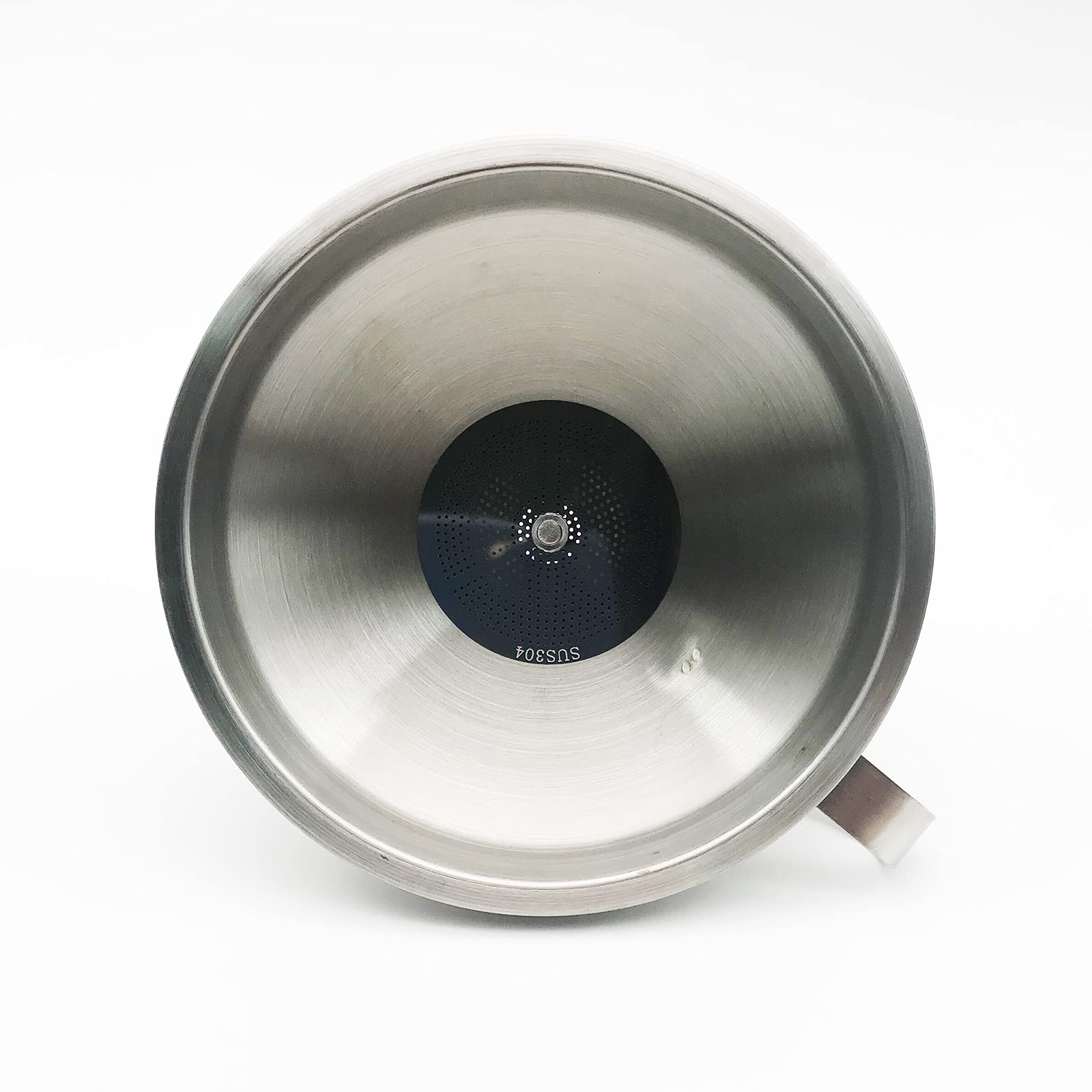 Premium 5-Inch 304 Stainless Steel Kitchen Funnel with Removable Strainer - Heavy Duty Liquid & Powder Transfer Filter for Cooking, Oil, Wine, DIY Projects & Home Brewing