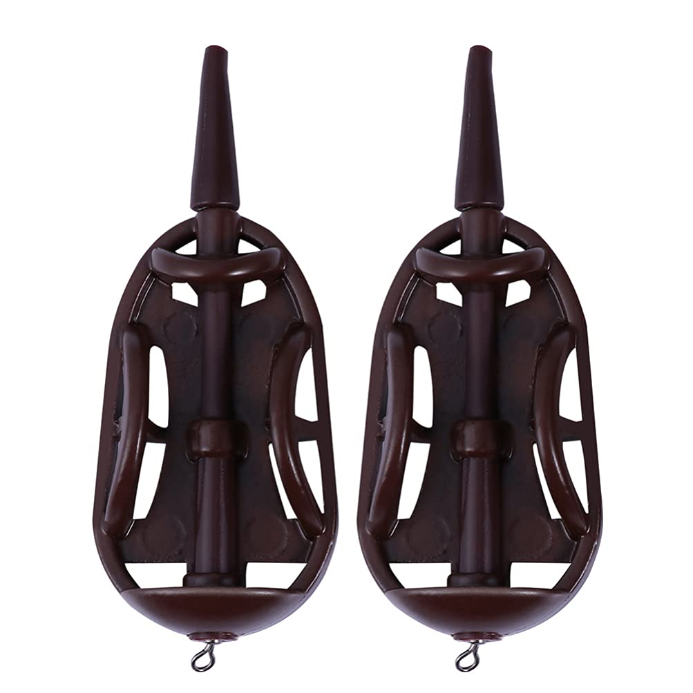 BESPORTBLE 2-Pack Fishing Bait Thrower & Feeder Cage - Durable Fishing Tool for Casting Bait & Feed | Perfect for Freshwater, Saltwater & Ice Fishing