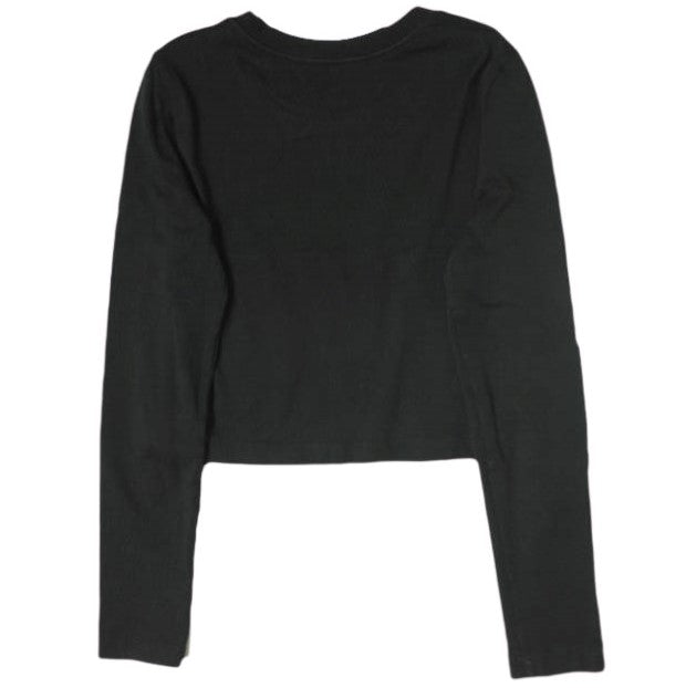 3.1 Phillip Lim XS Long Sleeve Logo Tee in Black - Stylish Casual Wear for Women's Everyday Outfits
