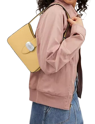 Coach Eliza Shoulder Bag for Women - Genuine Leather Crossbody Purse with Adjustable Strap, Perfect for Work, Travel & Everyday Use