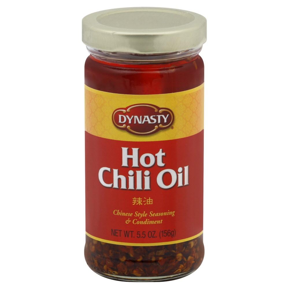 Dynasty Hot Chili Oil - 6 Pack - Spicy Sichuan Chili Sauce for Cooking, Noodles & Dumplings - Premium Gourmet Chinese Condiment - Perfect for Stir Fry, Hot Pot & Asian Dishes