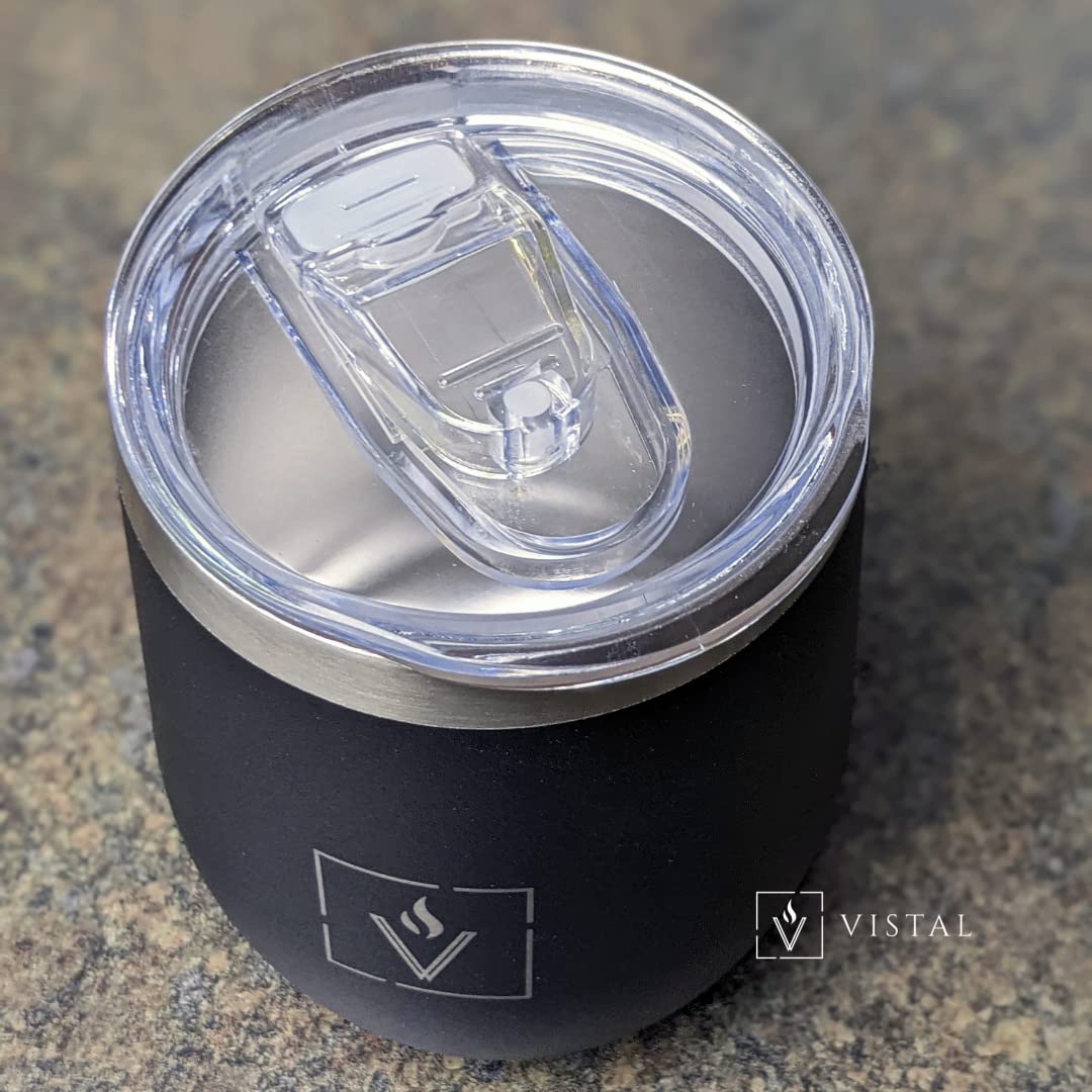 Vacuum Insulated Stainless Steel Wine Tumbler - Perfect for Travel & Picnics