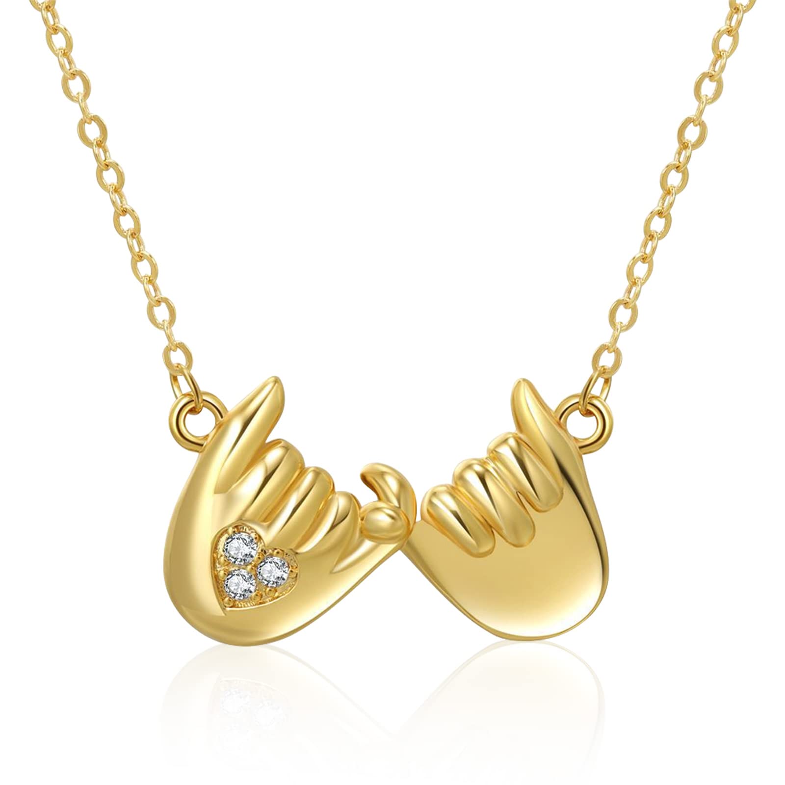 Golden Love Heart Pendant Necklace for Women - Elegant Mother's Day Gift, Birthday Jewelry for Mom, Grandma & Wife | Perfect for Weddings, Anniversaries & Special Occasions