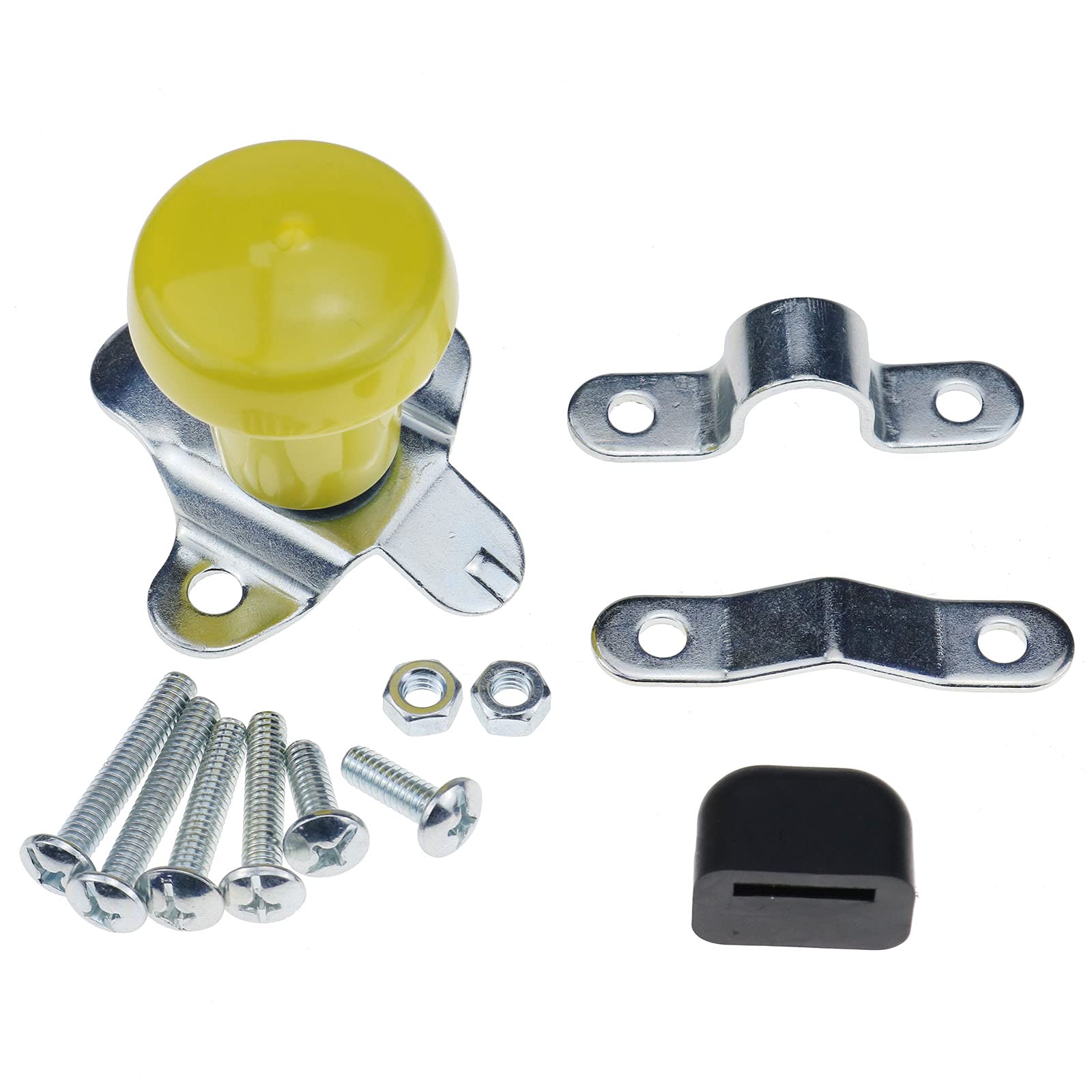 DVPARTS Yellow Vinyl Steering Wheel Spinner Knob with Ball Bearing - Universal Fit for John Deere, Ford, IH, Massey Ferguson, Cub Cadet & Moline Tractors - Perfect for Farm & Lawn Equipment Steering Control