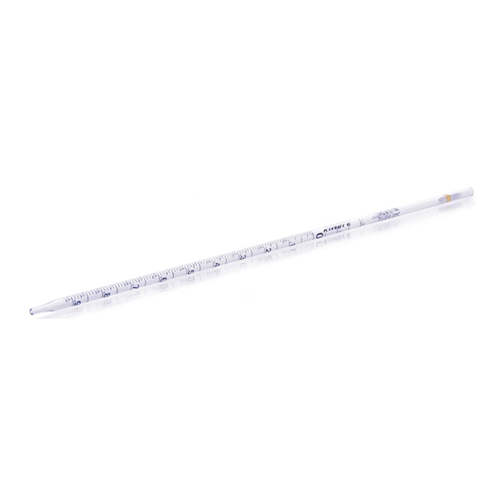 Kimble 72105-11100 Borosilicate Glass 1mL Sterile Disposable Serological Pipettes - Case of 1000, Individually Wrapped - Ideal for Laboratory, Medical Research & Cell Culture Applications