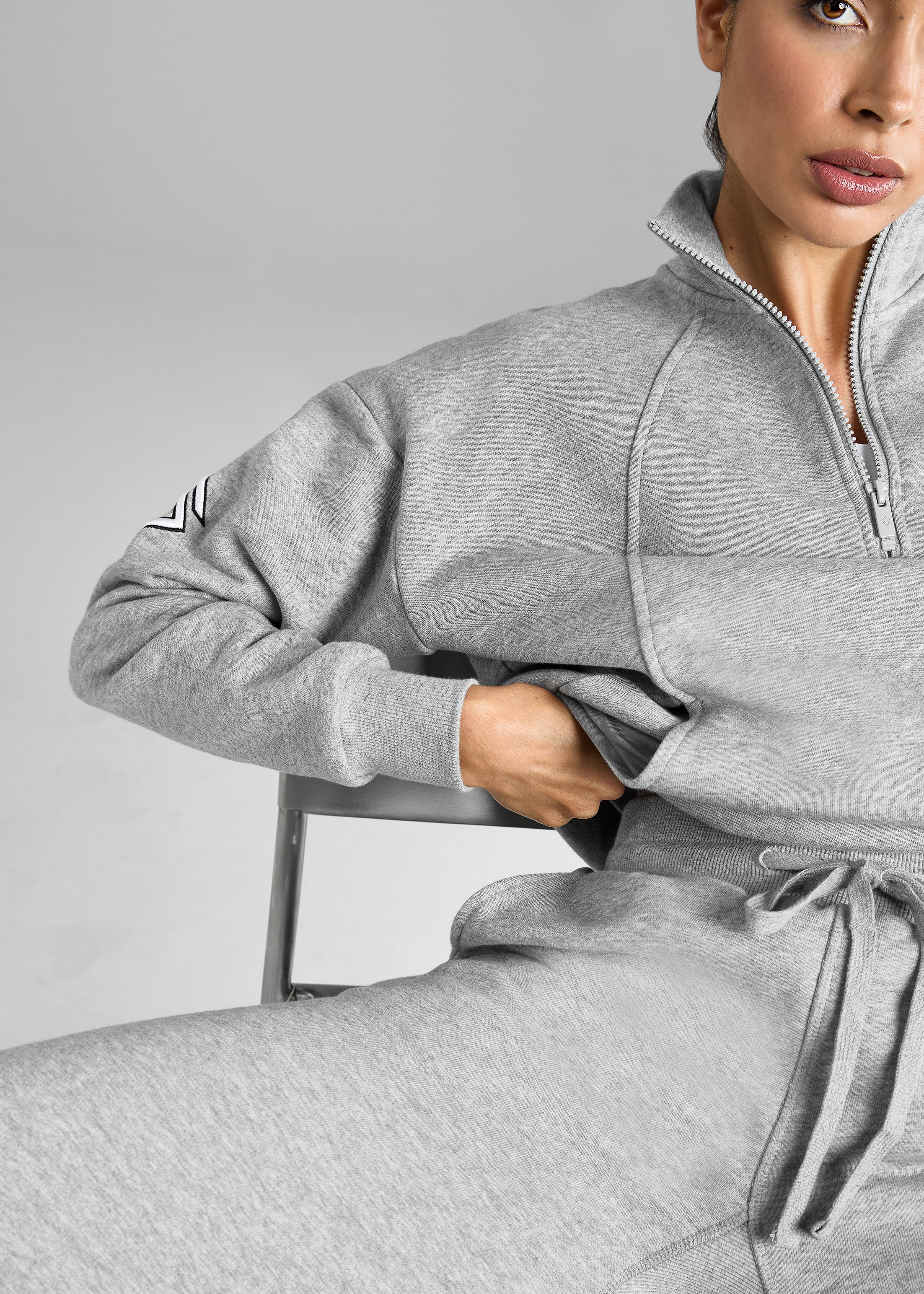 Men's Grey EQ Club Half Zip Sweater - Lightweight Pullover for Golf, Running & Casual Wear | Breathable & Comfortable Knit Top for Active Lifestyle