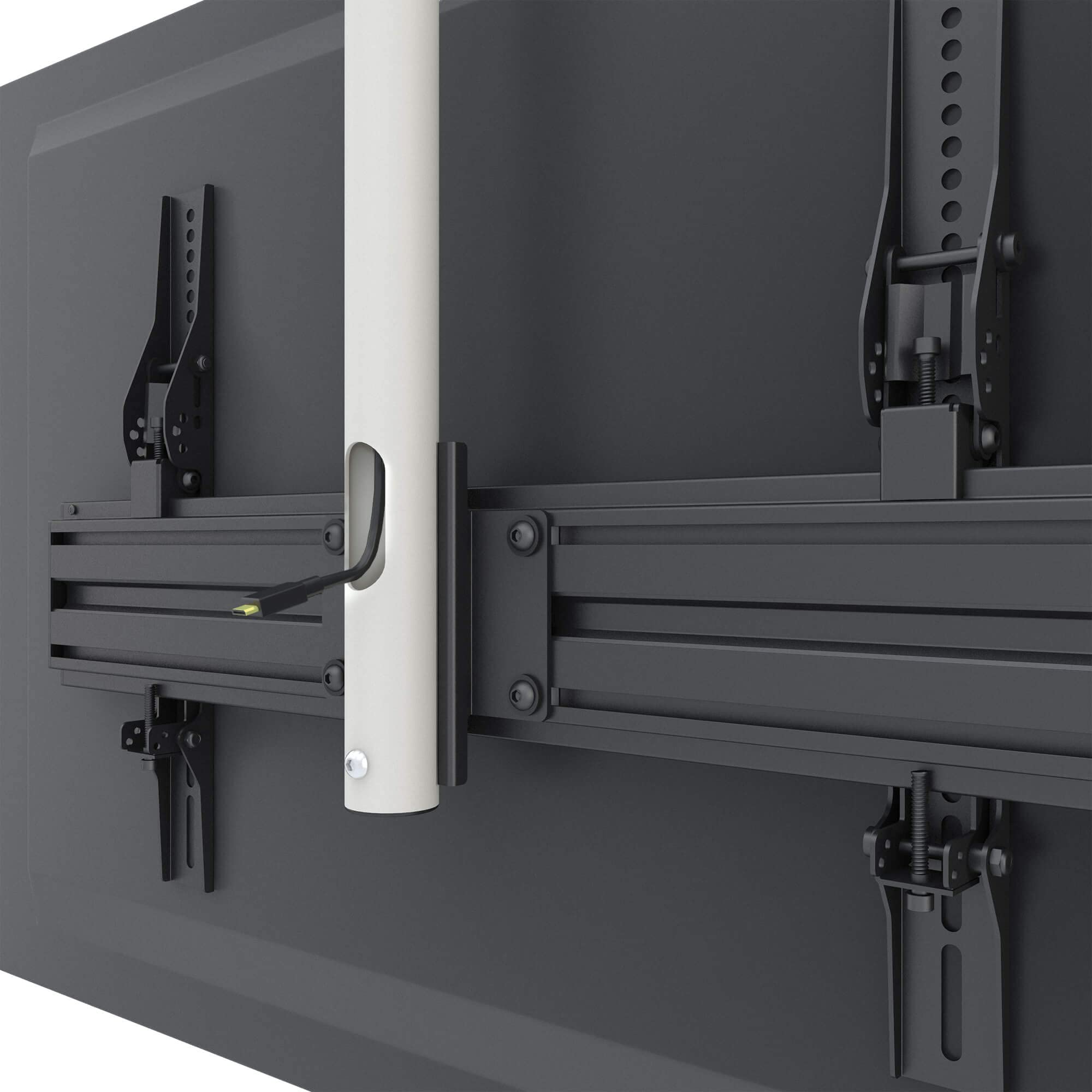 Kanto CM600W White Ceiling TV Mount for 37-70 Inch TVs - Adjustable Height (23