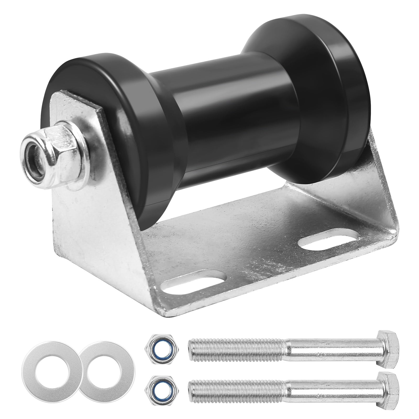 5-12 Inch Boat Trailer Rollers with Panel Brackets - Heavy Duty Keel Roller Assembly Kit with Roller Shaft & Bracket - Perfect for Boat Trailer Maintenance, Repair and Watercraft Transportation
