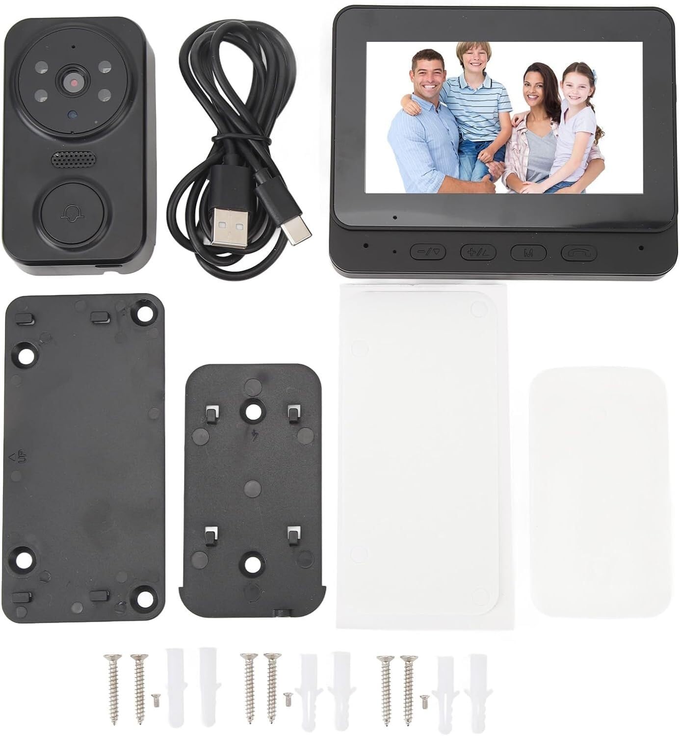 New Wireless Video Doorbell Camera with Monitor - 2-Way Audio, HD Night Vision, Outdoor Security Intercom System for Home Surveillance | Perfect for Front Door Monitoring & Package Delivery Alerts