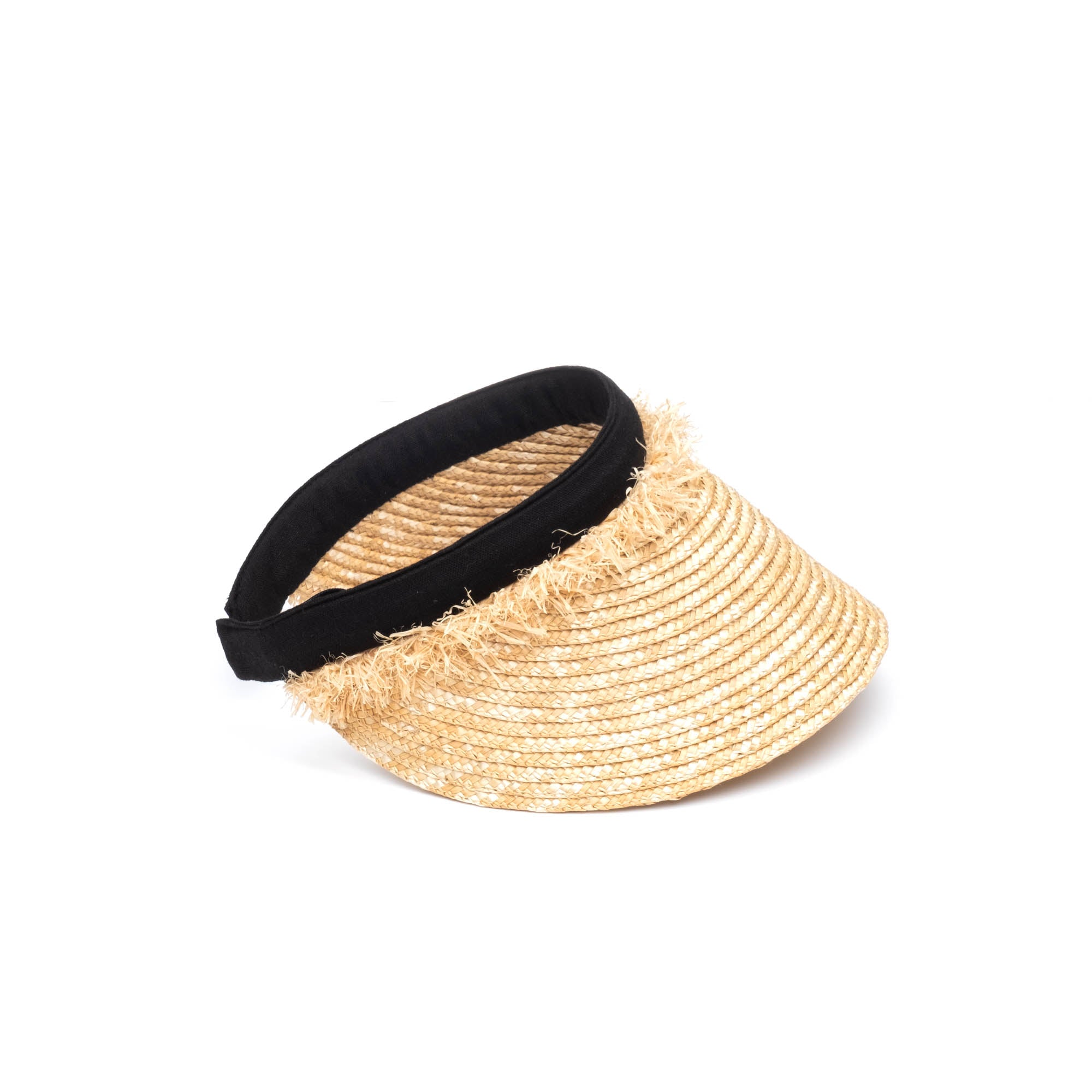 Christy Straw Headband Visor - Wide Brim Sun Hat for Women, Summer Beach Hat with Adjustable Band, UPF 50+ Sun Protection - Perfect for Beach, Pool, Gardening, and Outdoor Activities
