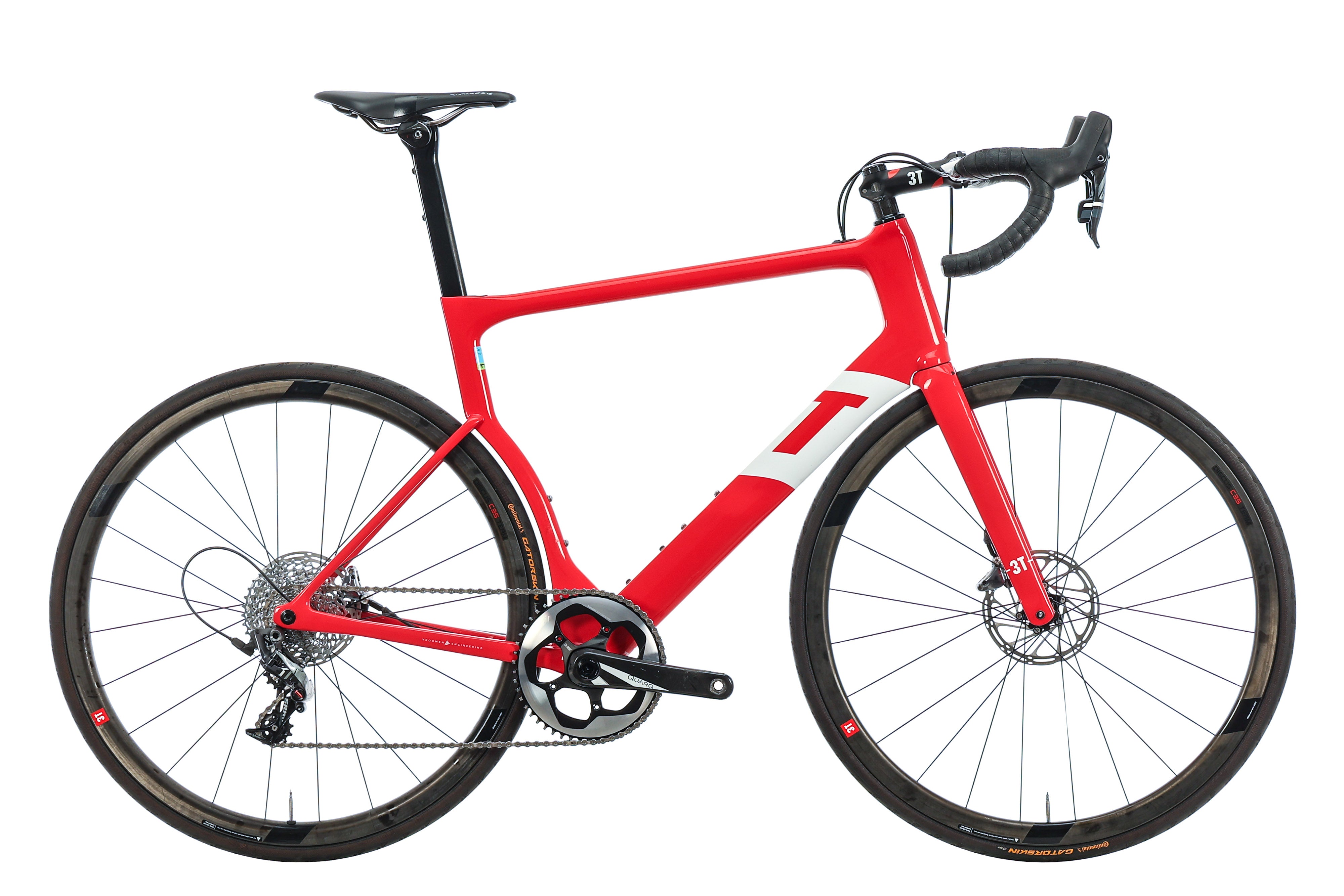 2018 3T Strada Team Disc Force Road Bike - X Large Size | High-Performance Carbon Frame, Disc Brakes for Speed & Control | Ideal for Racing, Endurance & Long-Distance Cycling
