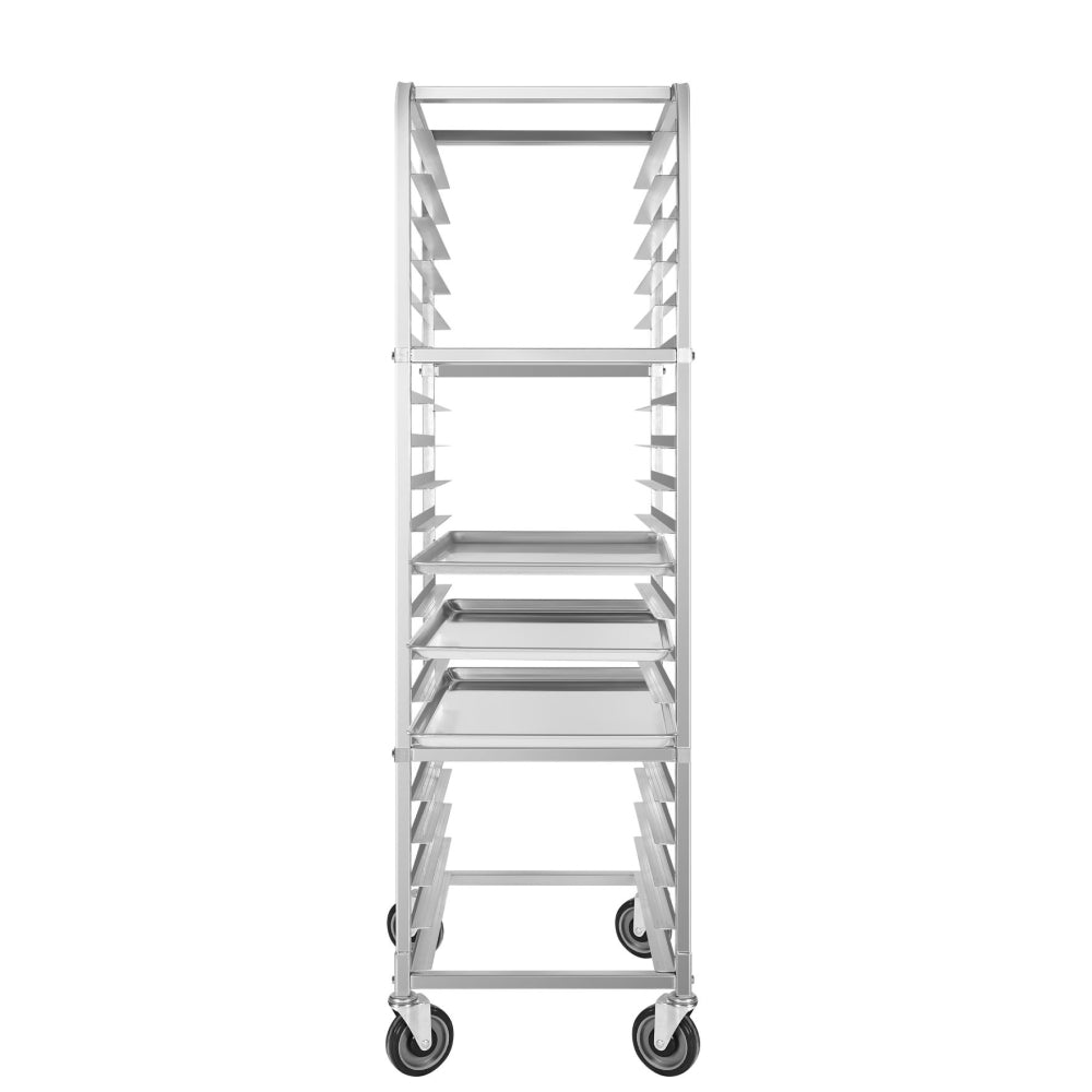 Atosa MPRA 20-Tier Commercial Aluminum Sheet Pan Rack with Wheels - Heavy Duty Bun Tray Organizer for Bakeries, Restaurants & Food Service