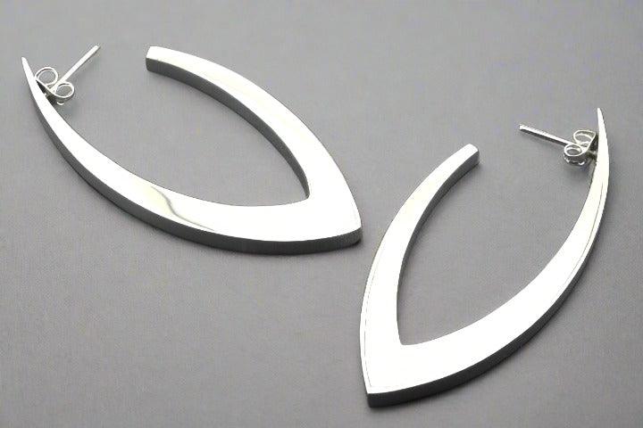Eclipse Drop Stud Earrings - Sterling Silver 925 Hypoallergenic Dainty Jewelry for Women - Perfect for Everyday Wear, Parties & Gifts