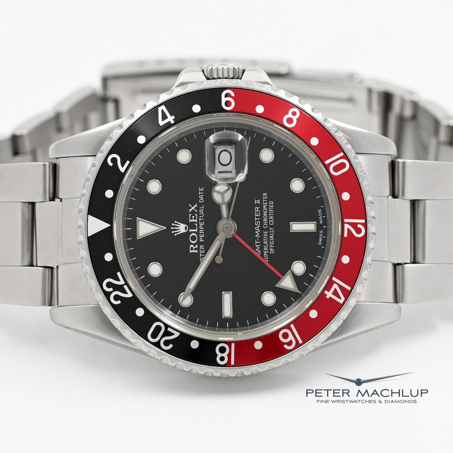 Vintage Rolex GMT-Master II 16710 Pepsi Bezel Stainless Steel Watch 1988 - Perfect for Travel, Business & Luxury Collectors
