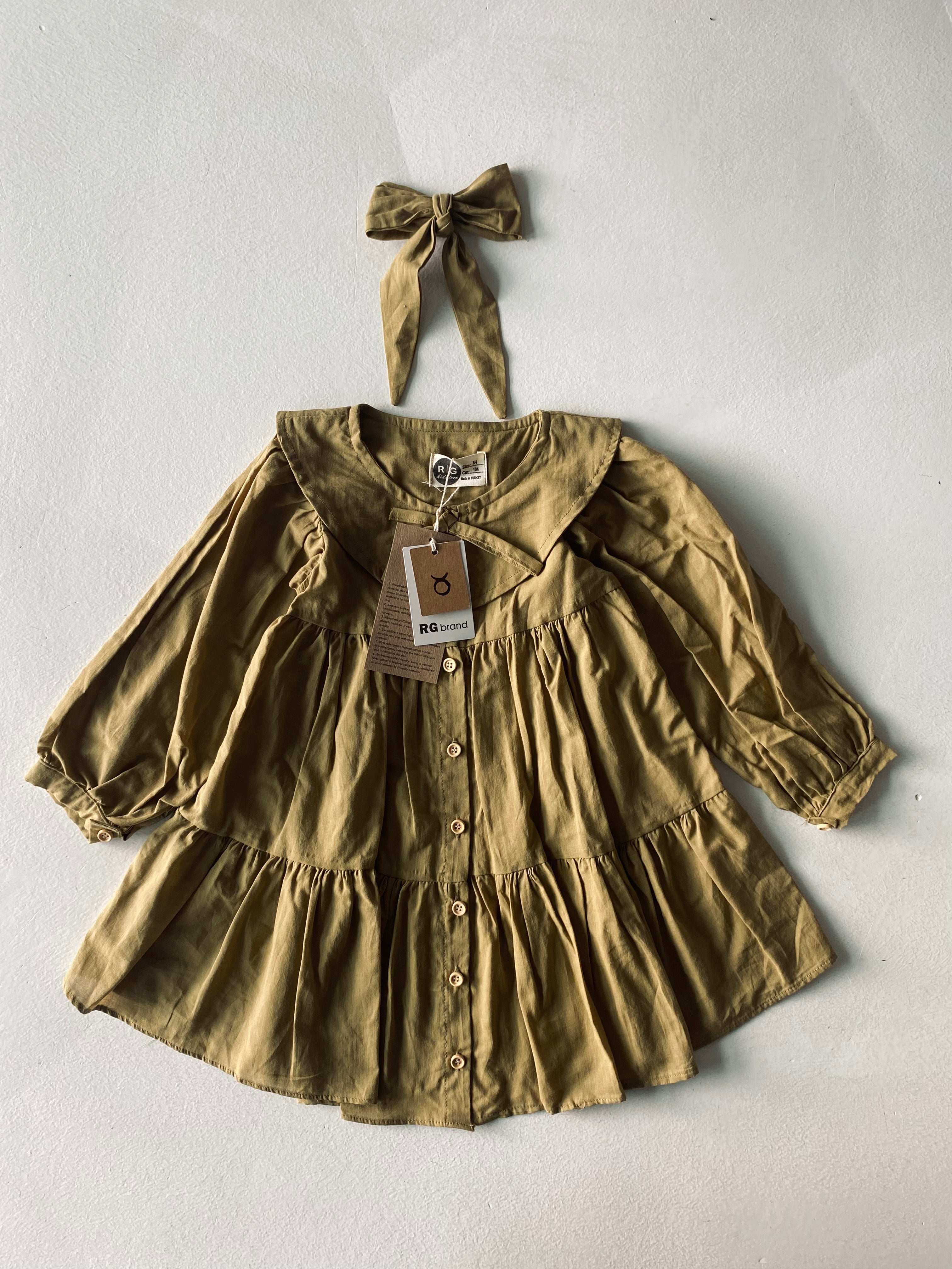 Girls' Linen Summer Dress - Lightweight & Breathable for Beach, Vacation & Outdoor Play
