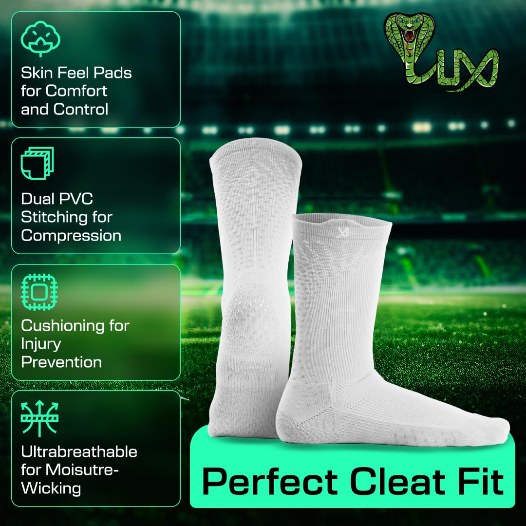 LUX Sports ProCleat Performance Grip Socks with GripArray™ - High-Performance Athletic Socks for Men & Women - Ideal for Soccer, Football, and Training