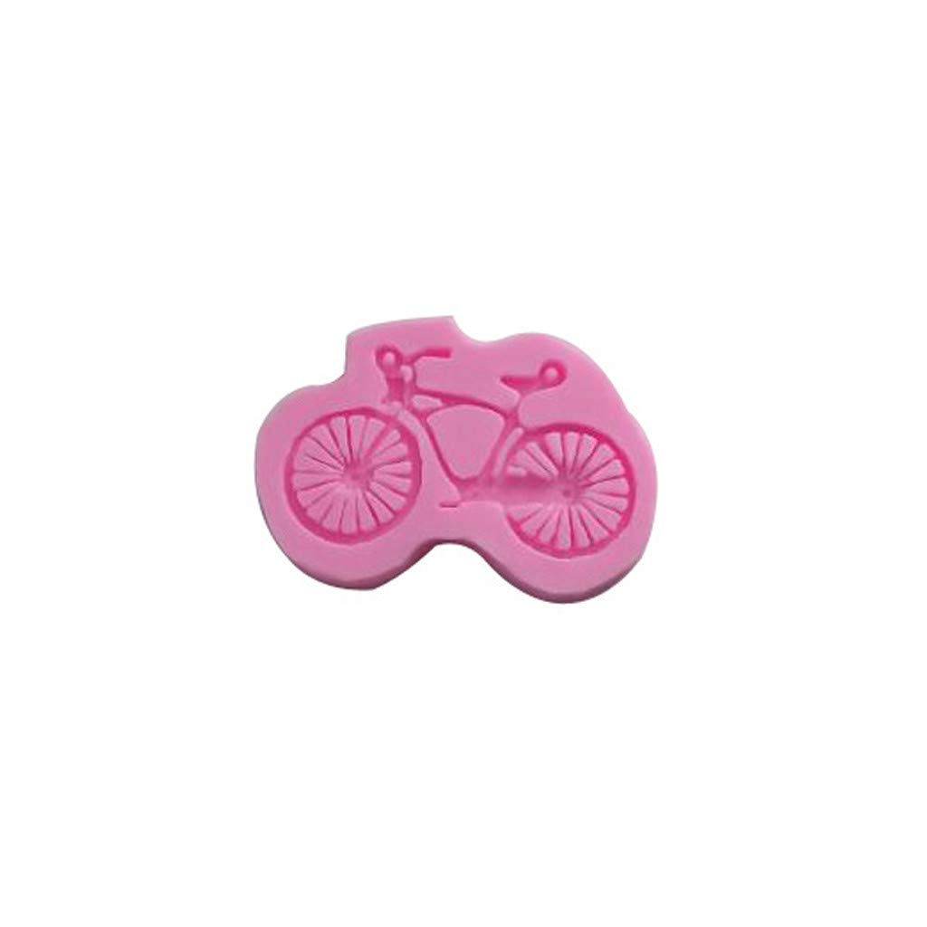 Premium Silicone Wax Melts Molds - Chocolate & Cake Decorating Tools, Bicycle-Shaped DIY Baking Molds for Home Kitchen, Party Desserts & Candle Making