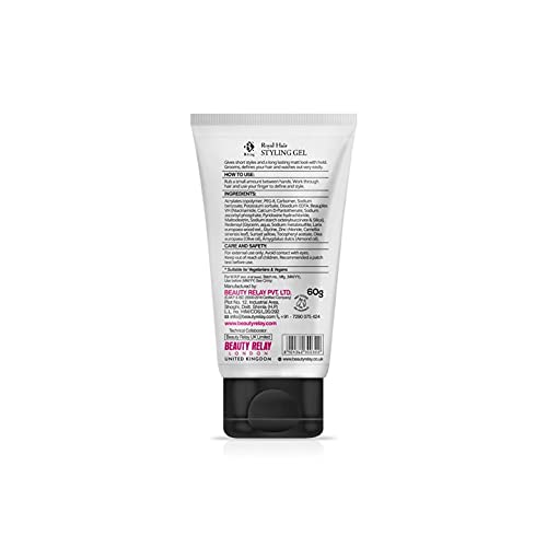 B.King Men's Hair Styling Gel with Redensyl, Vitamin E, Olive & Almond Oil - Lightweight, Flexible Hold for All Hair Types - 60g Pack - Perfect for Daily Styling, Special Occasions & Professional Looks