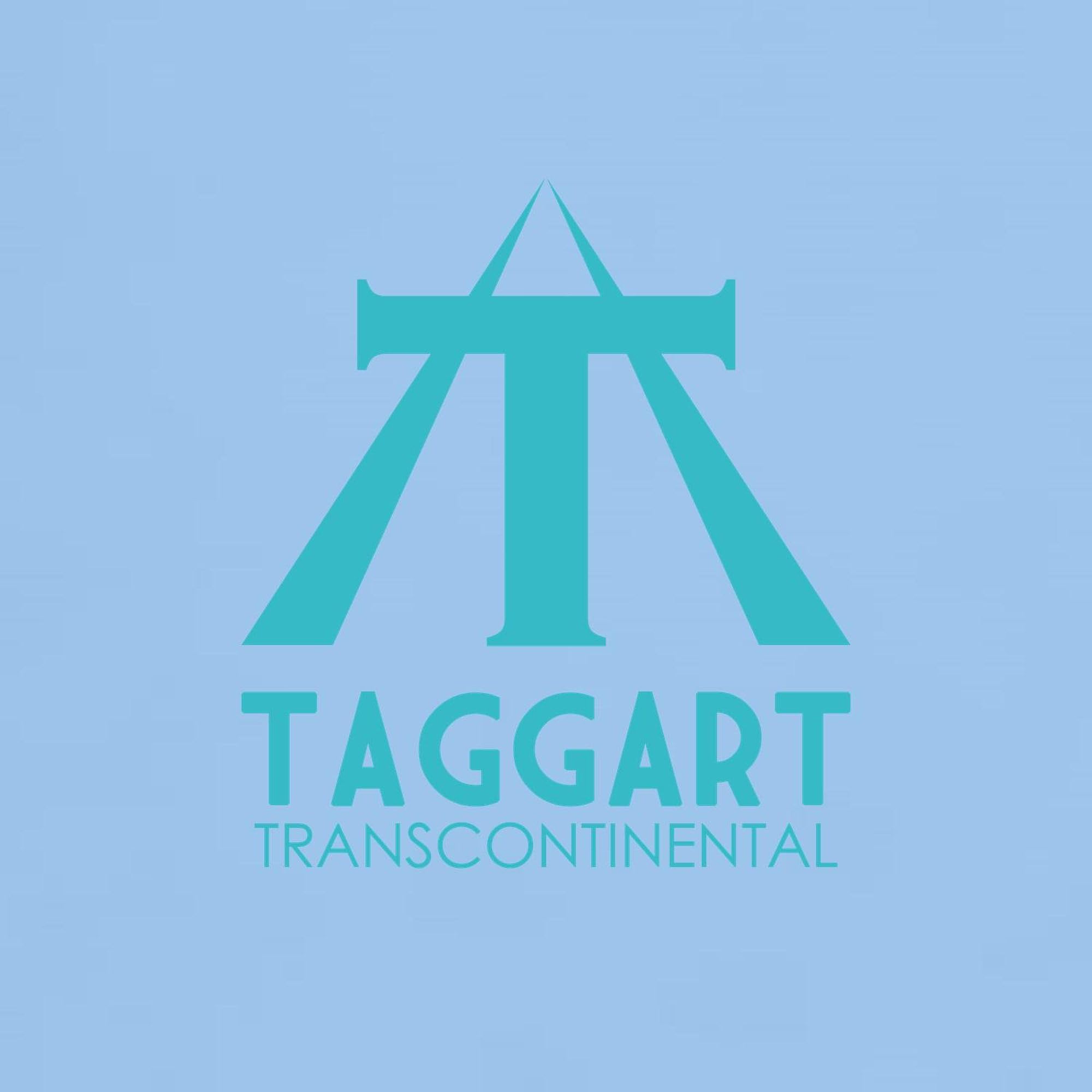 Taggart Transcontinental Blue Graphic T-Shirt for Men - 100% Cotton Classic Lightweight Tee | Casual Wear, Gifts for Train Enthusiasts & Vintage Style Lovers