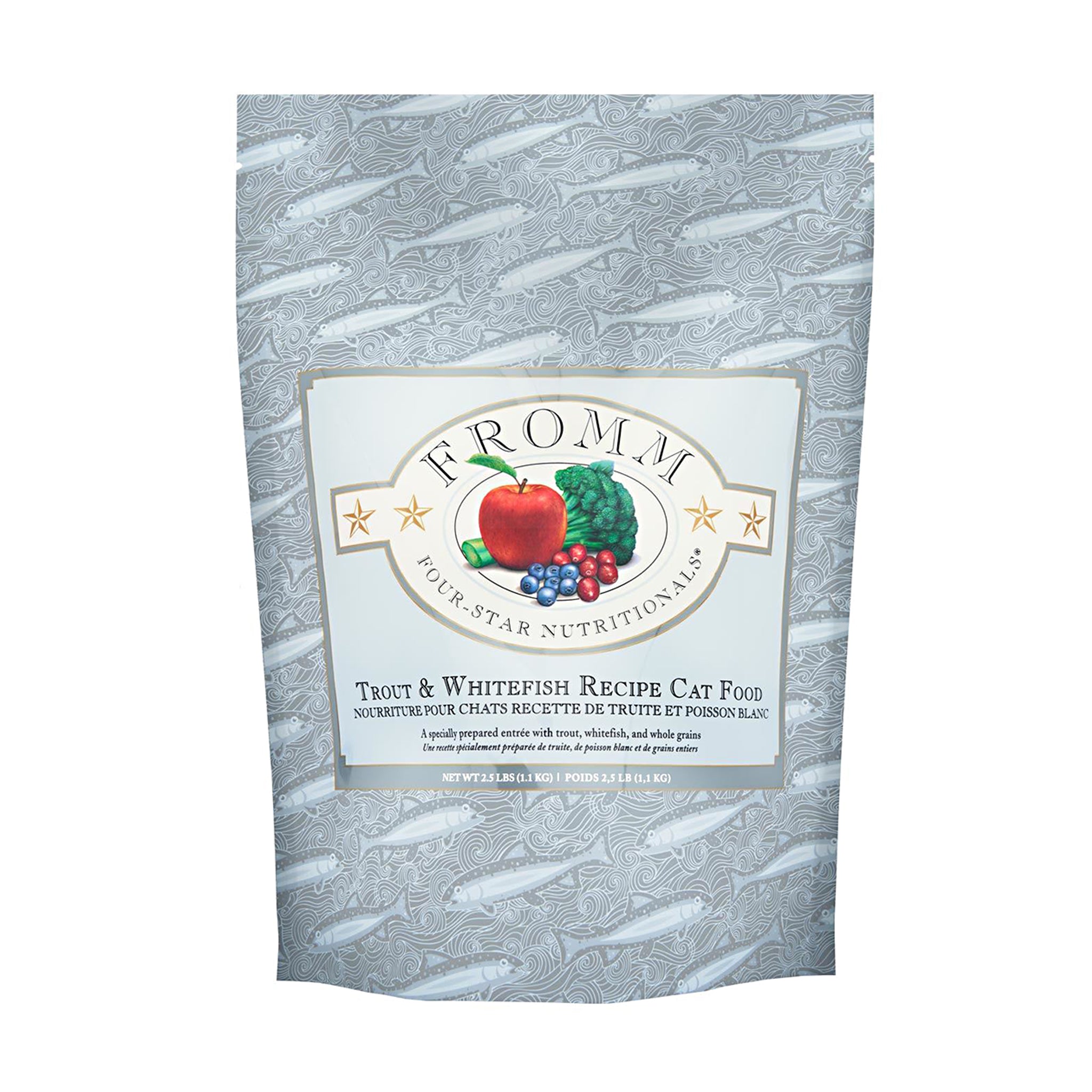 Fromm Trout & Whitefish Recipe Dry Dog Food - Premium Grain-Free Kibble for Adult Dogs - High Protein, Omega-3 Rich - Perfect for Active Pets & Sensitive Stomachs