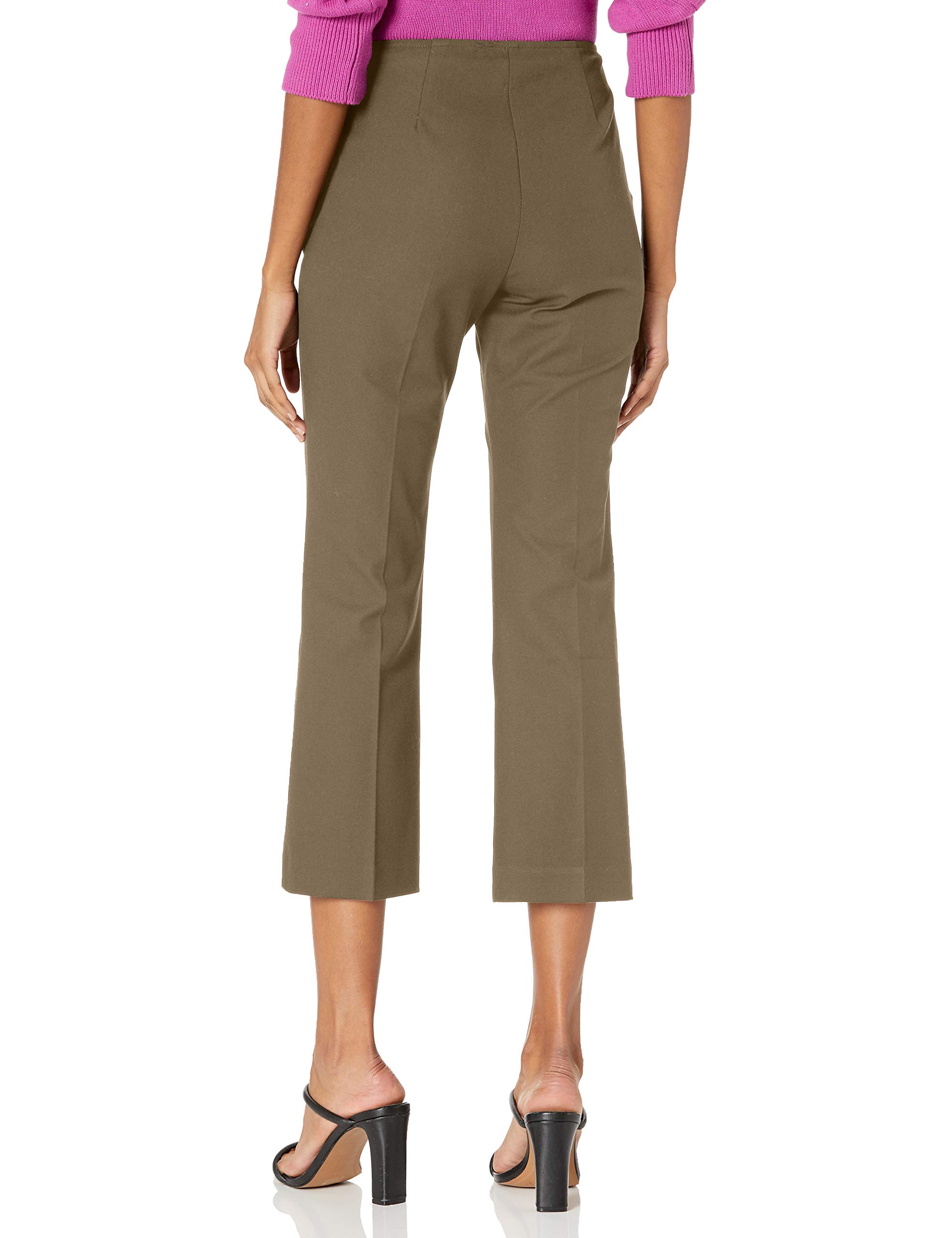 Trina Turk Women's Wide Leg Cropped Pants - High Waisted Casual Trousers for Work & Weekend Outfits | Comfortable Stretch Fabric for Office, Travel & Summer Wear